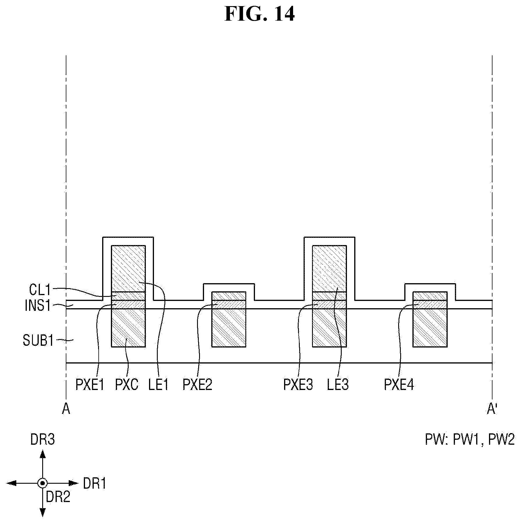 Patent US12453229 Figure 15 – Display device and method of fabricating the same
