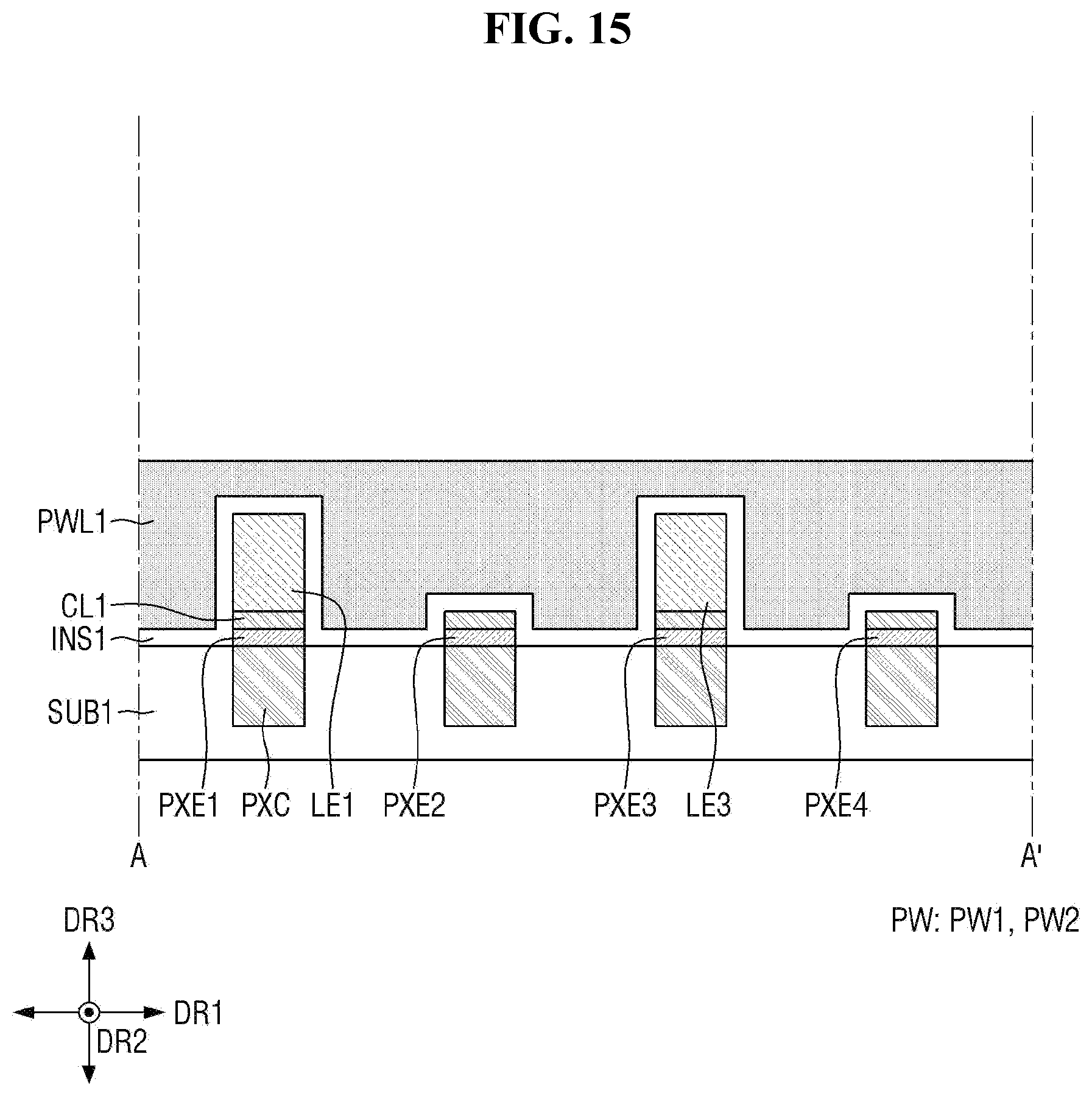 Patent US12453229 Figure 16 – Display device and method of fabricating the same