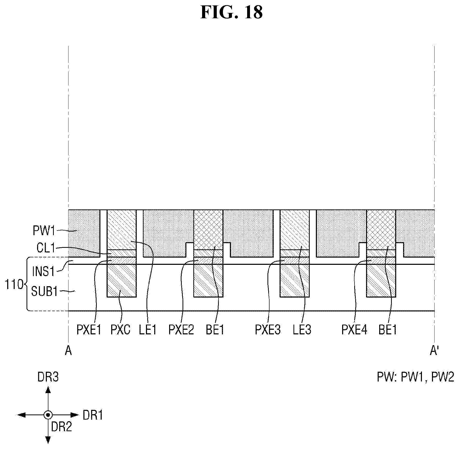 Patent US12453229 Figure 19 – Display device and method of fabricating the same