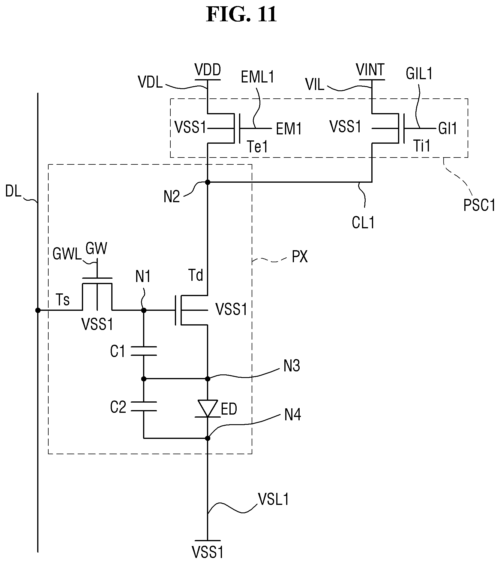 Patent US12453244 Figure 11 – Display device