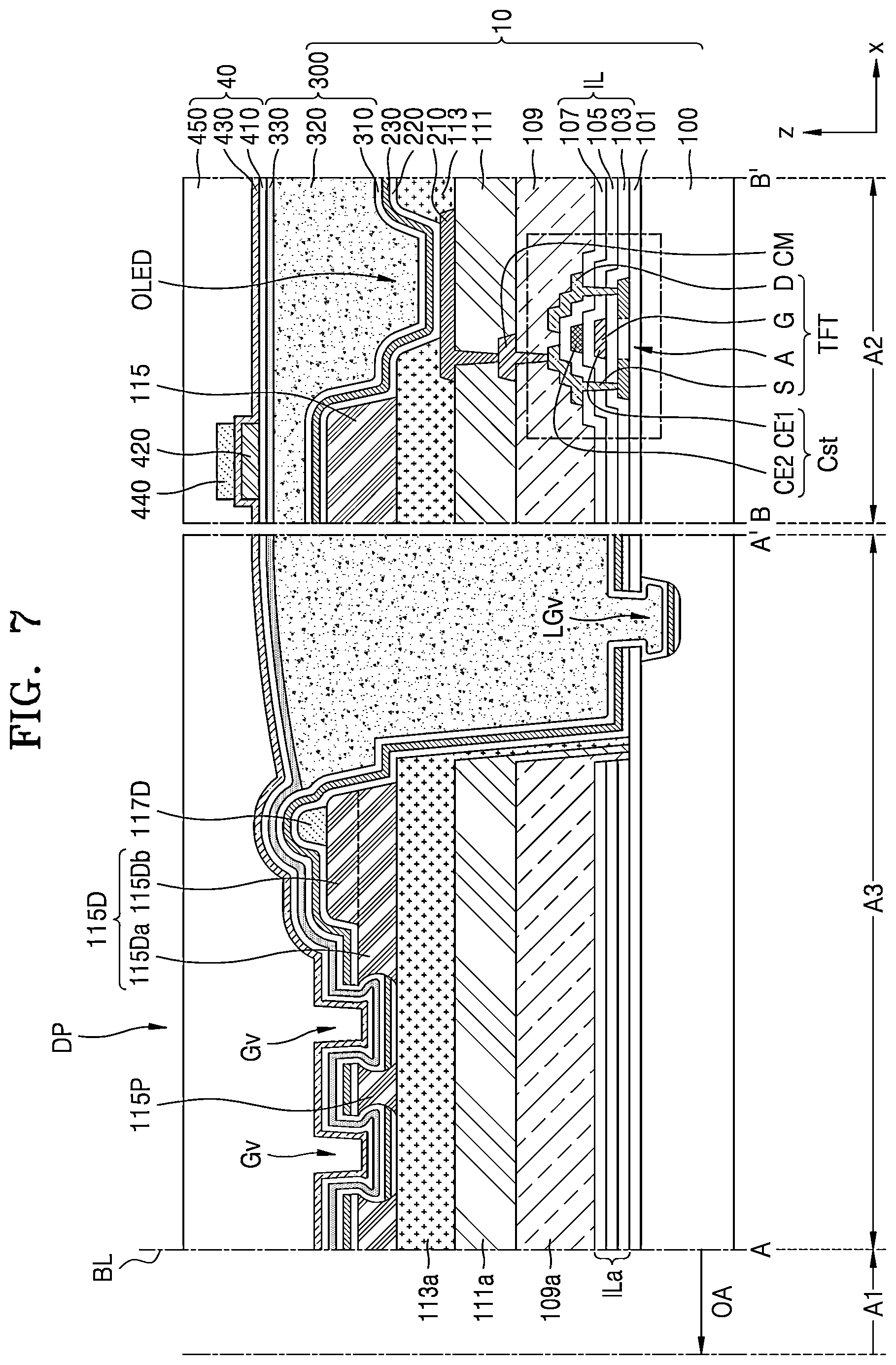 Patent US12453251 Figure 10 – Display apparatus