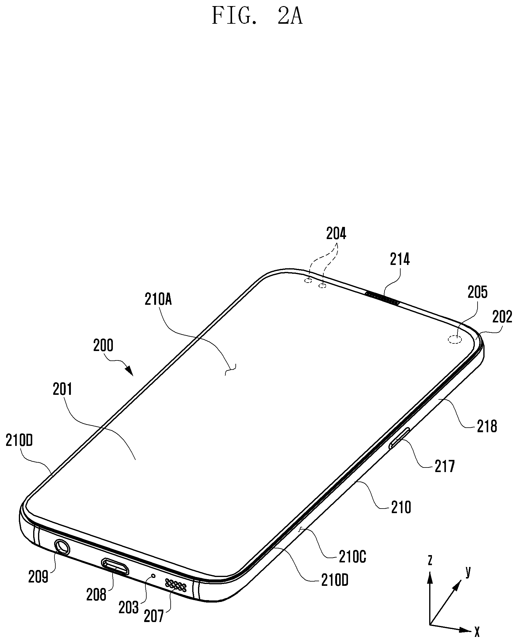 Patent US12453253 Figure 2 – Electronic device including camera module