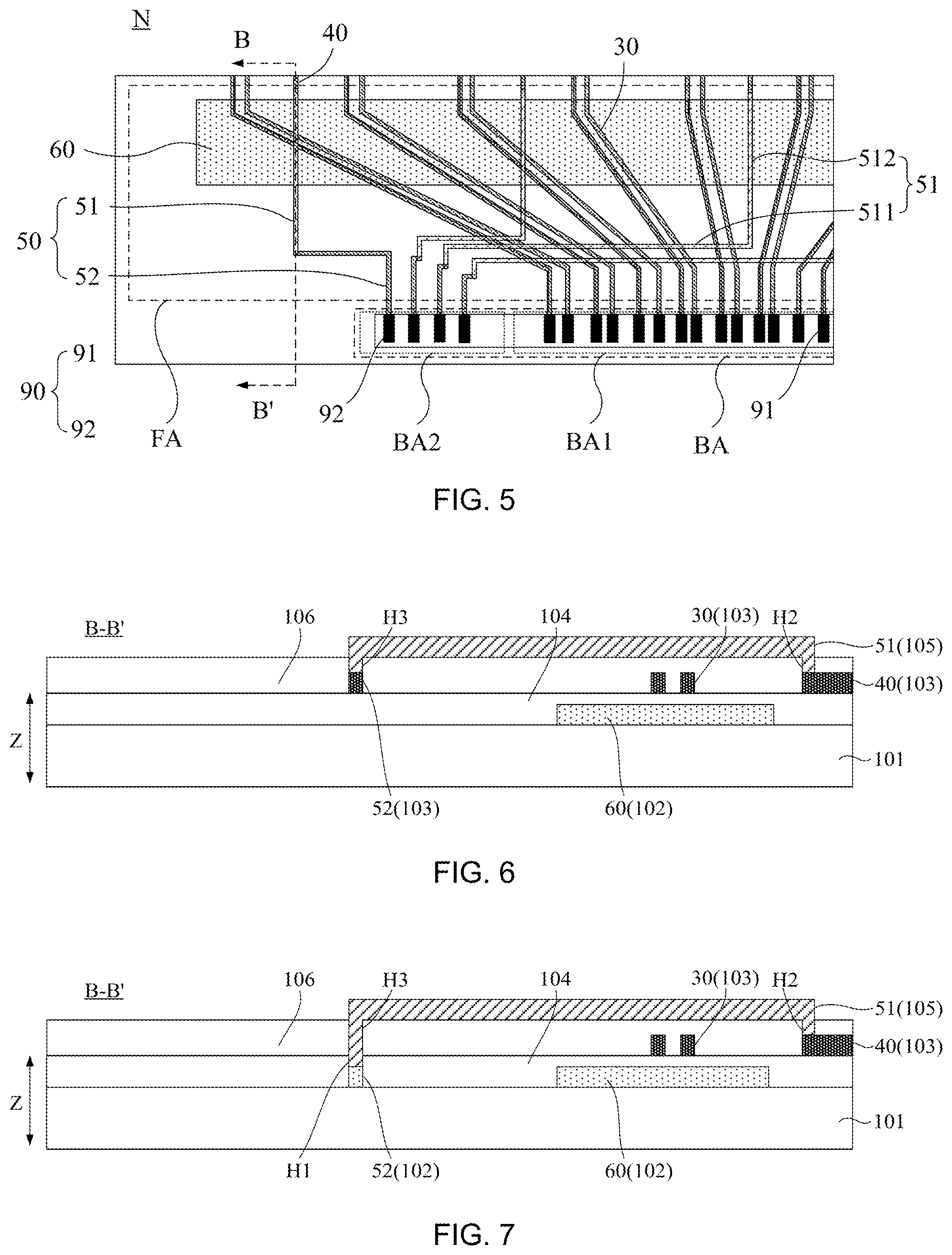 Patent US12453258 Figure 3 – Display panel having a fan-out region and display device