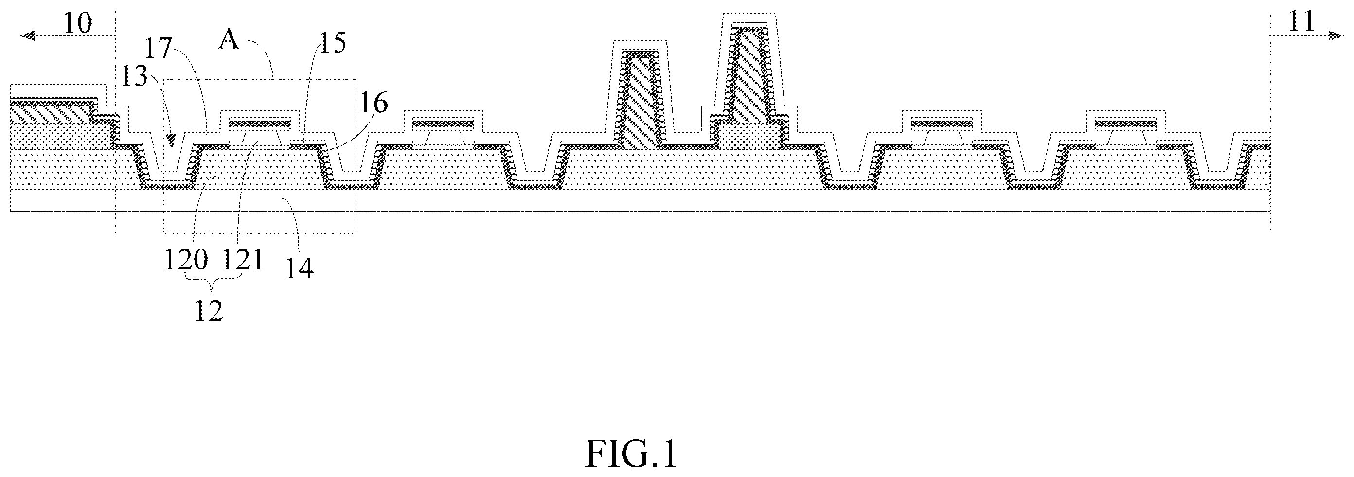 Patent US12453276 Figure 1 – Display panel