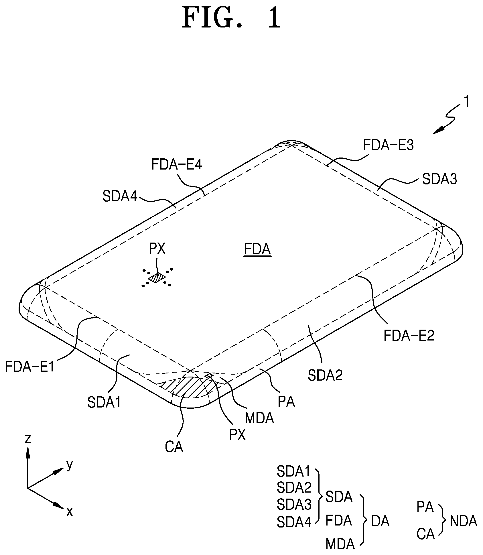 Patent US12453277 Figure 1 – Display apparatus and method of manufacturing the same