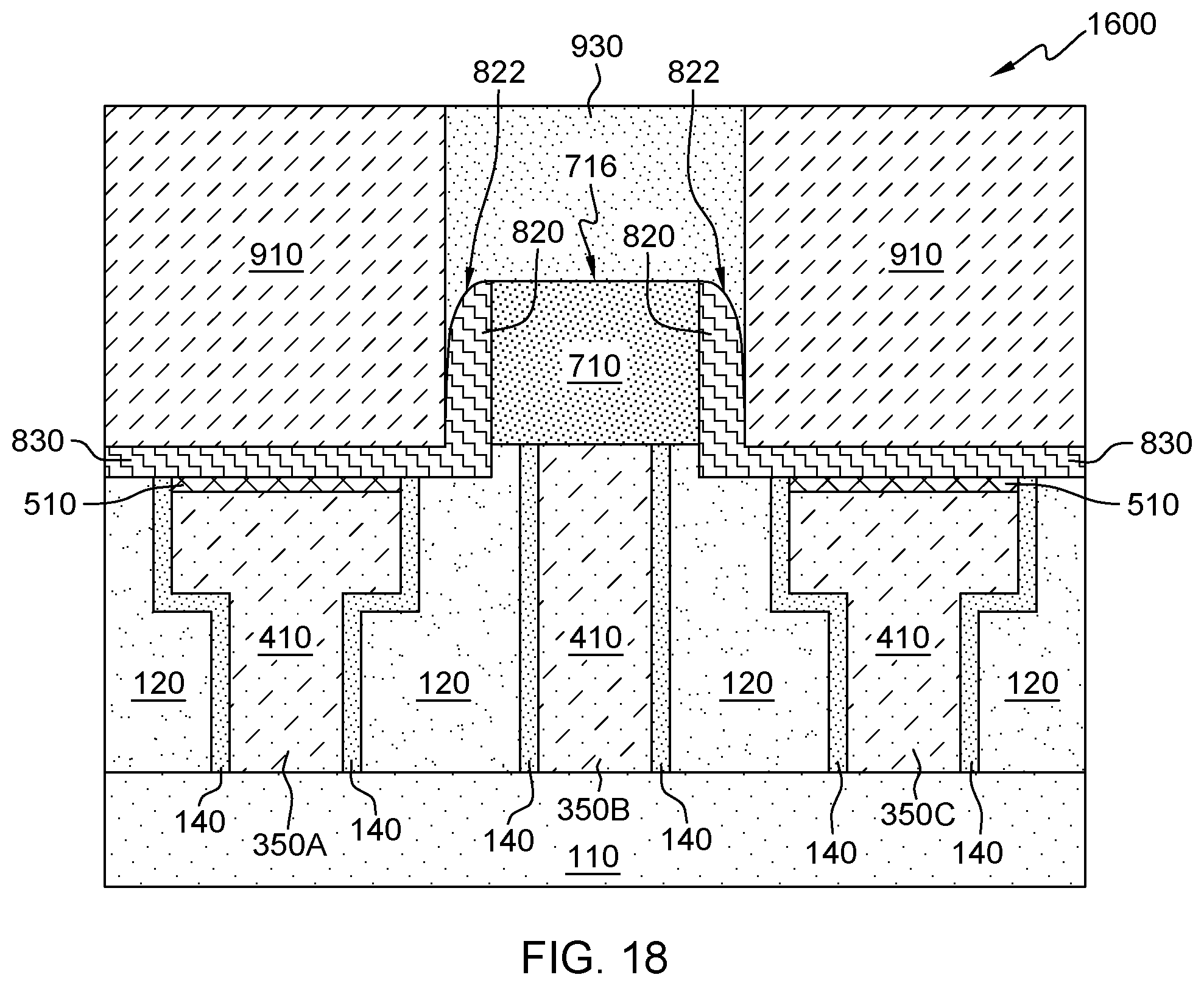 Patent US12453297 Figure 10 – Recessed local interconnect semiconductor memory device