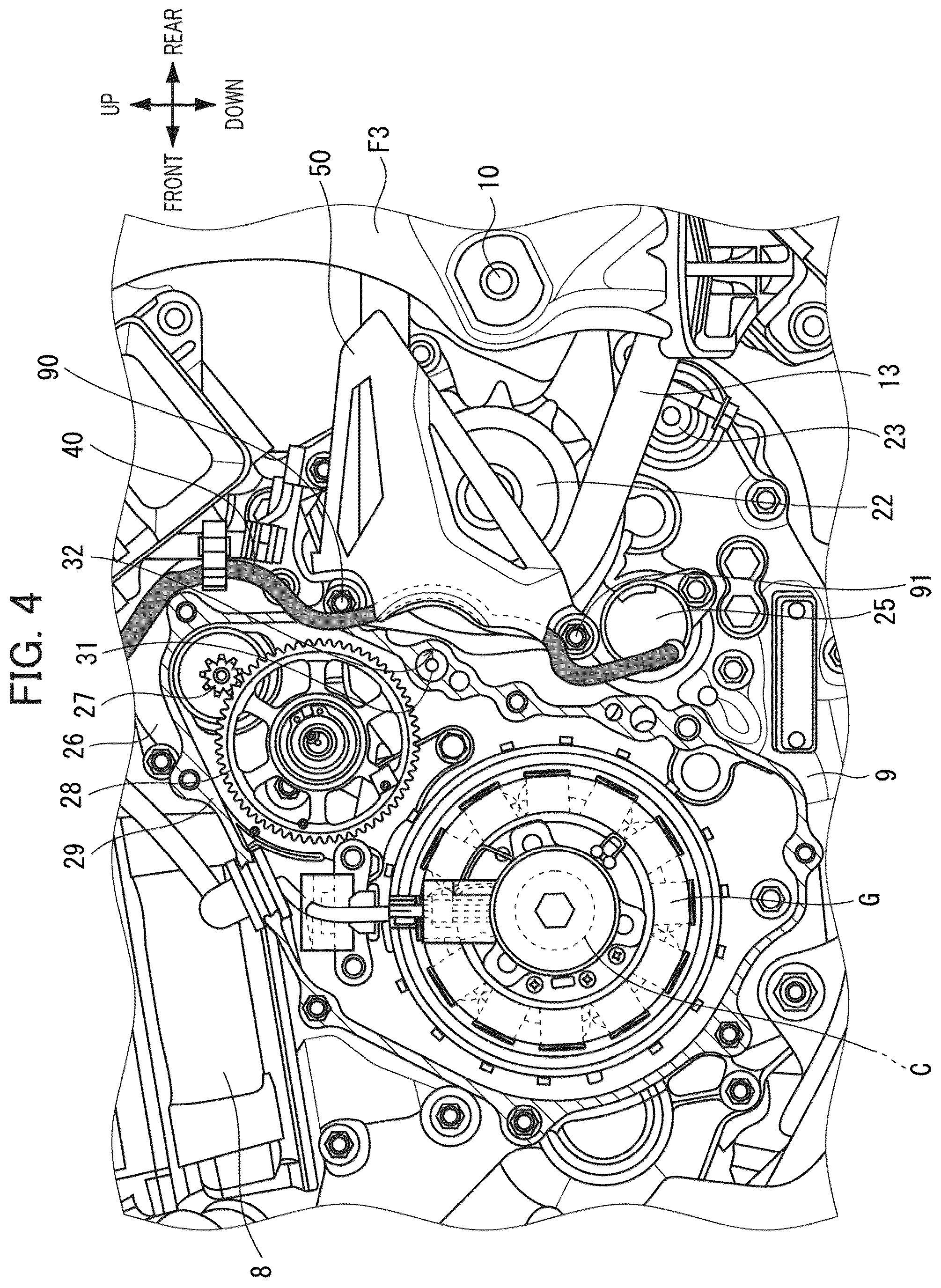 Patent US12455001 Figure 4 – Crank case structure