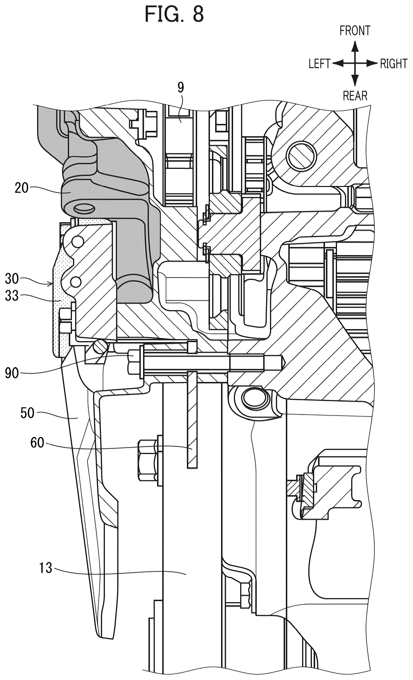 Patent US12455001 Figure 8 – Crank case structure