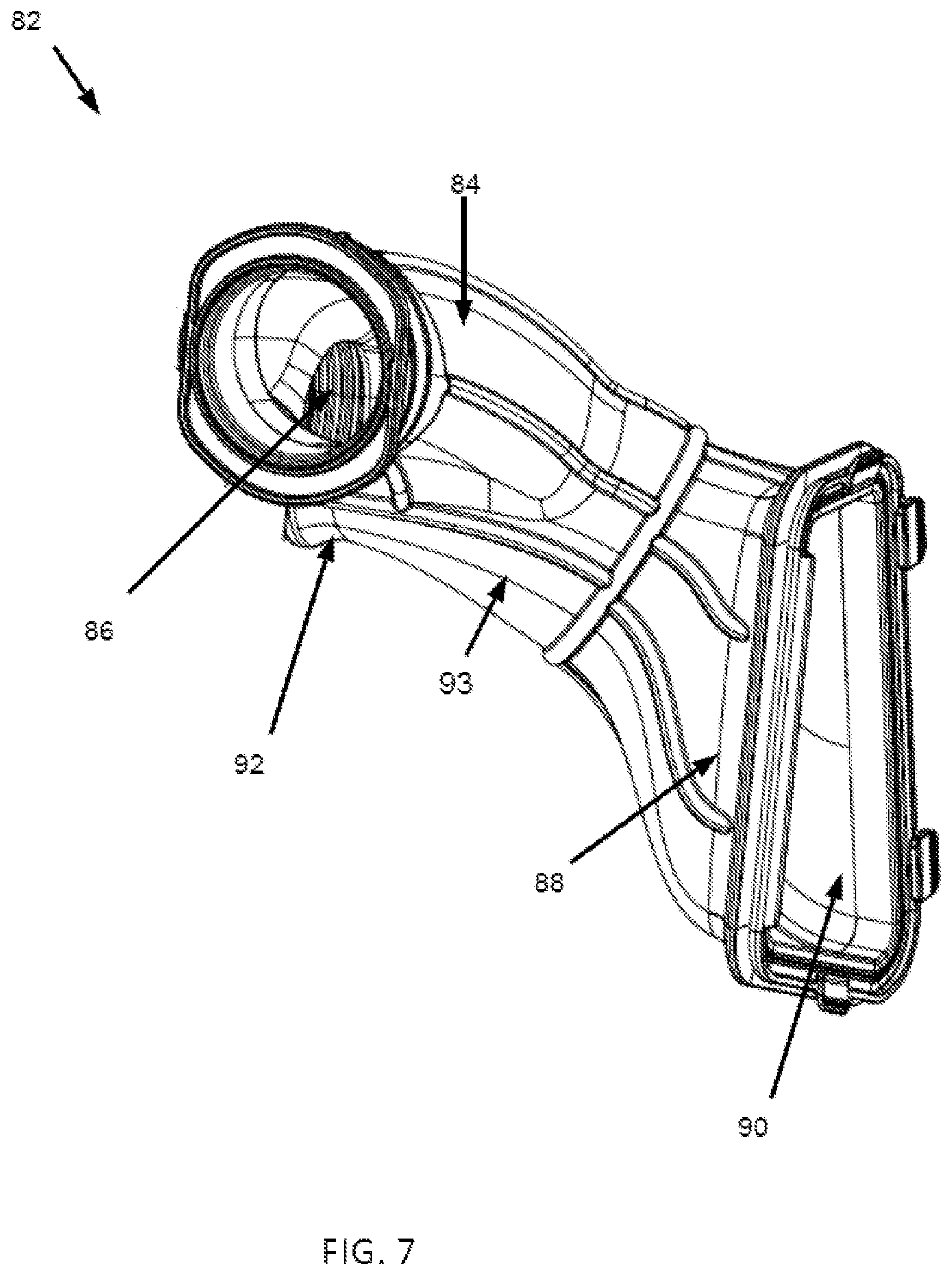 Patent US12455002 Figure 7 – Air intake assembly and vehicle having air intake assembly