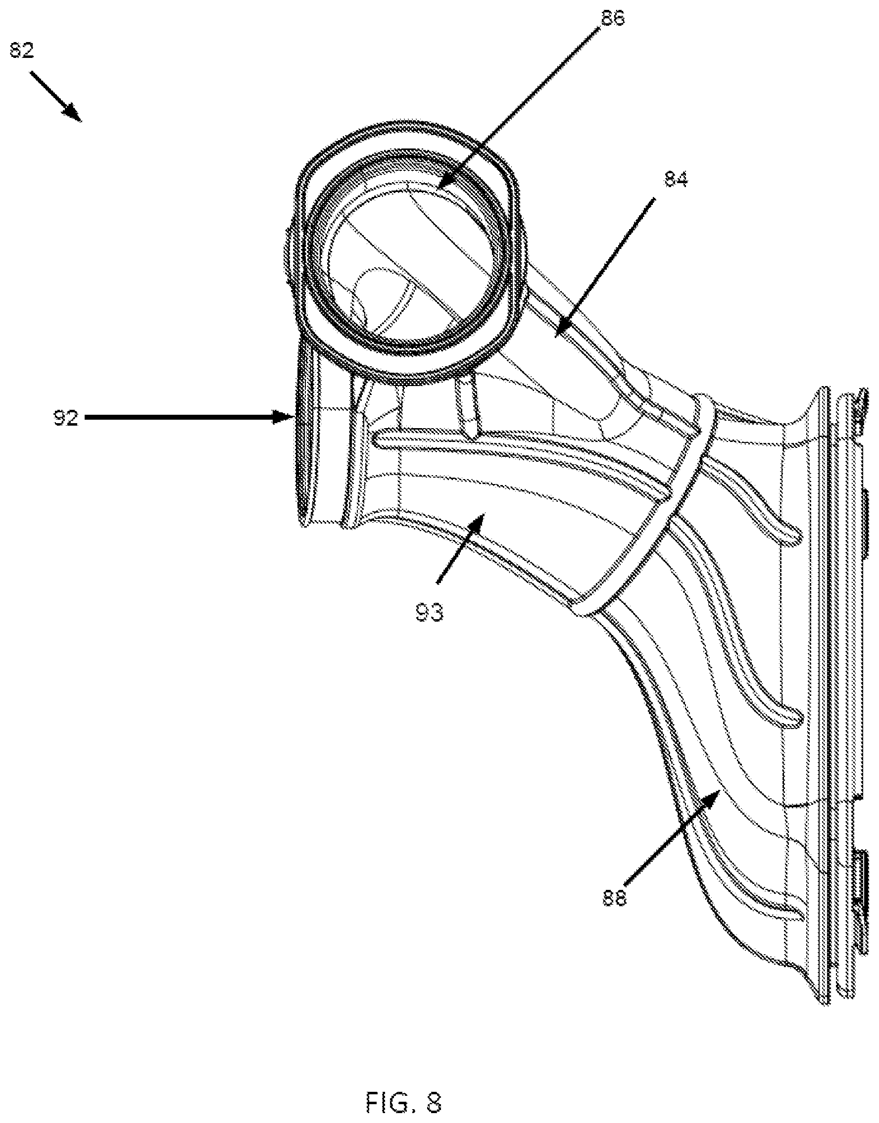 Patent US12455002 Figure 8 – Air intake assembly and vehicle having air intake assembly