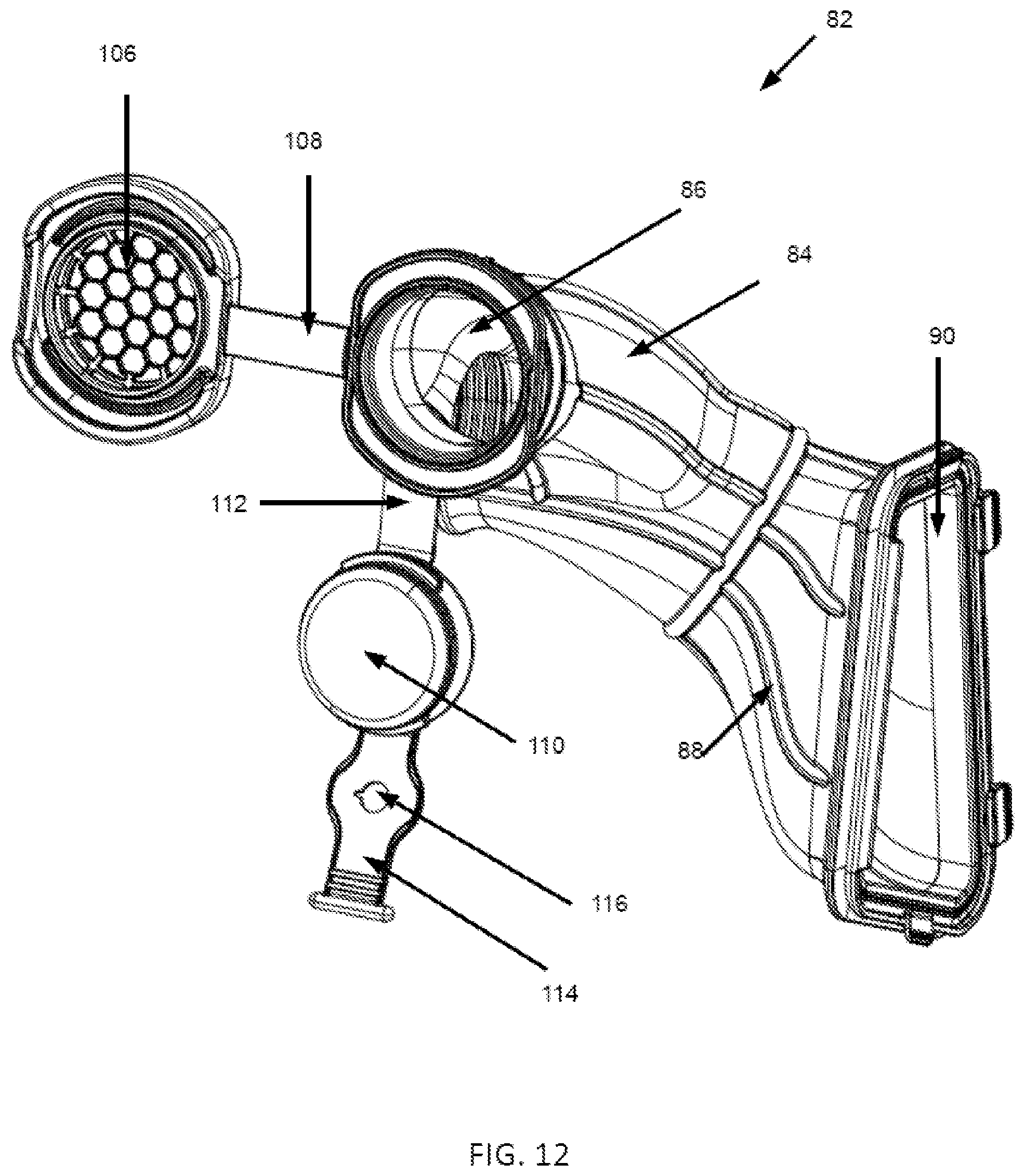 Patent US12455002 Figure 12 – Air intake assembly and vehicle having air intake assembly