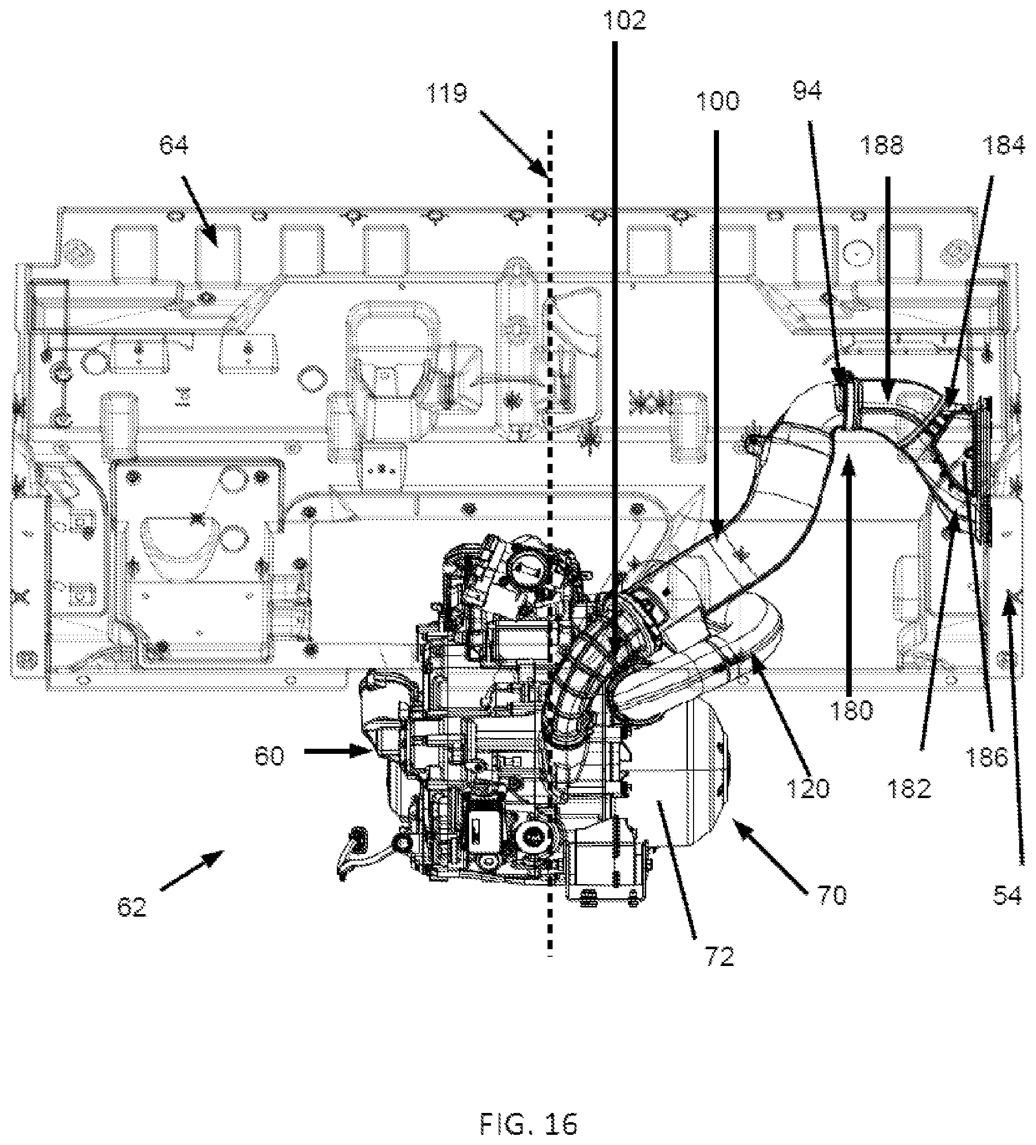 Patent US12455002 Figure 16 – Air intake assembly and vehicle having air intake assembly