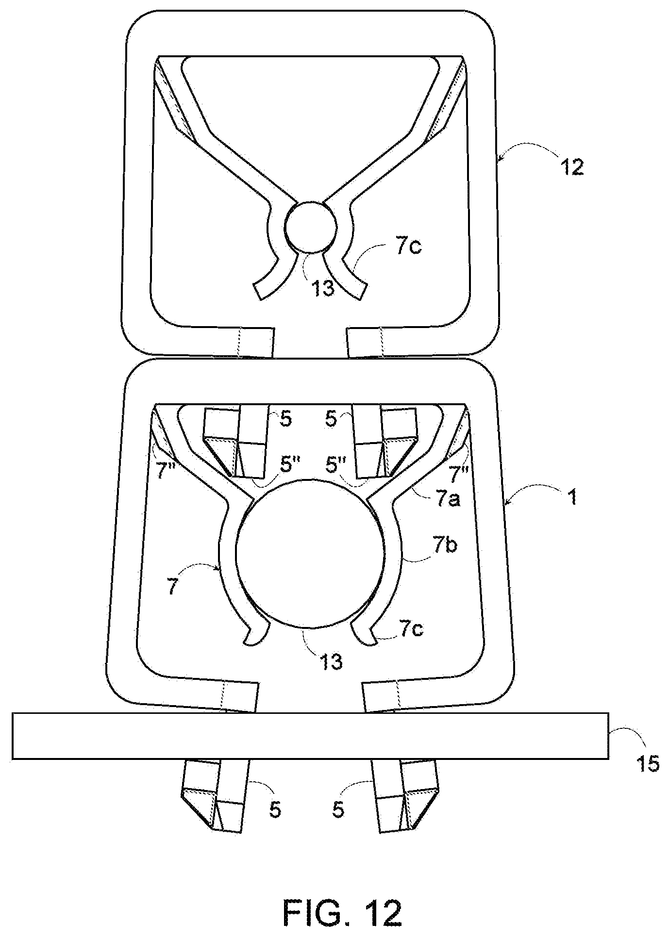 Patent US12455020 Figure 7 – Support collar for elongated cables, tubes or the like