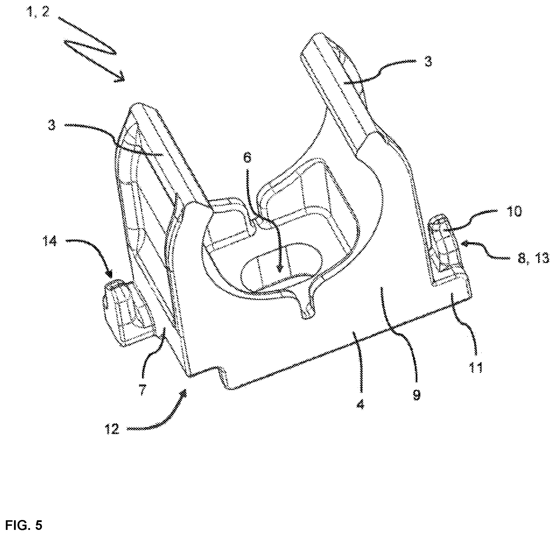 Patent US12455021 Figure 5 – Pipe fastener