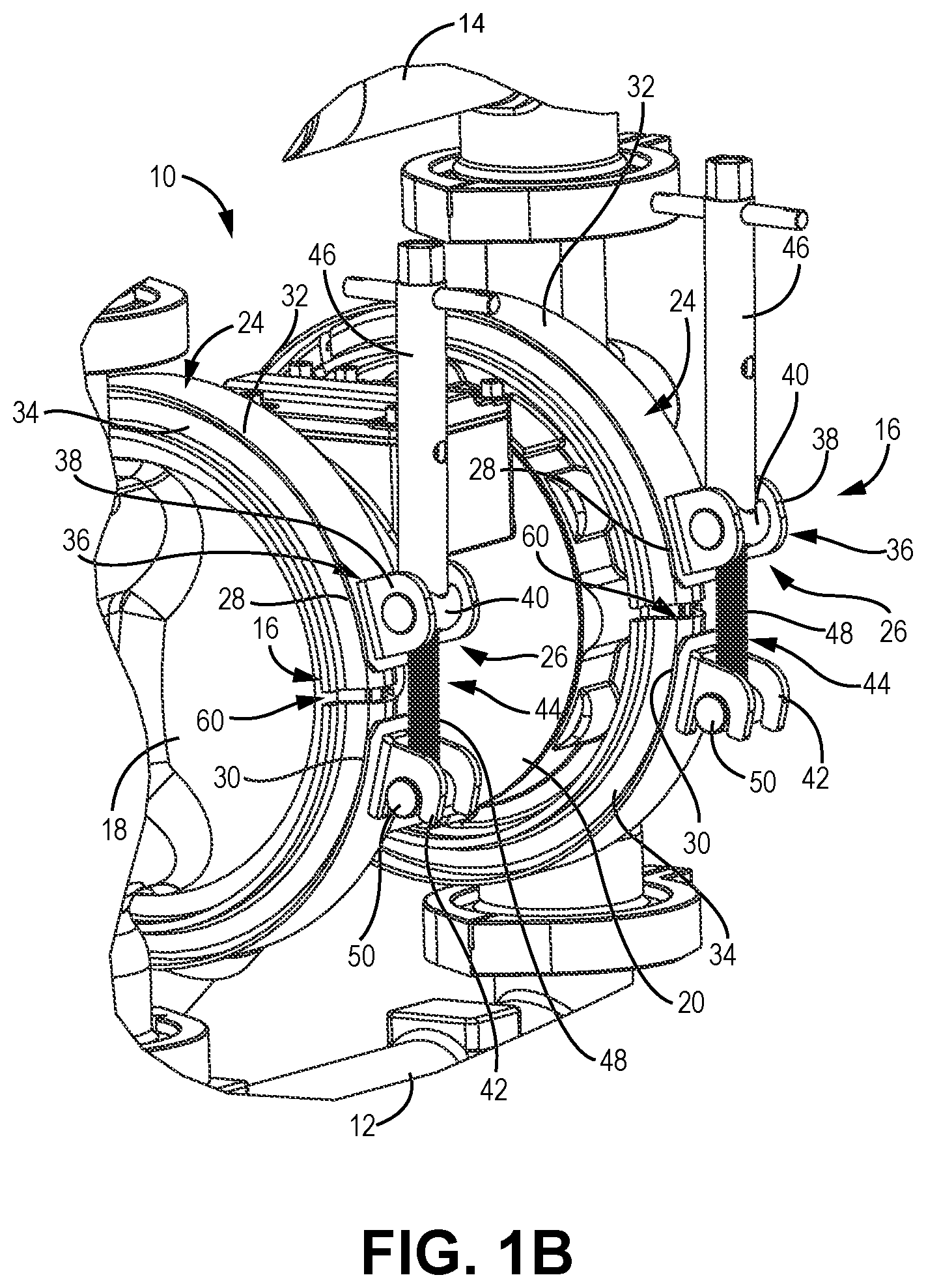 Patent US12455026 Figure 2 – Sanitary clamp for diaphragm pump covers