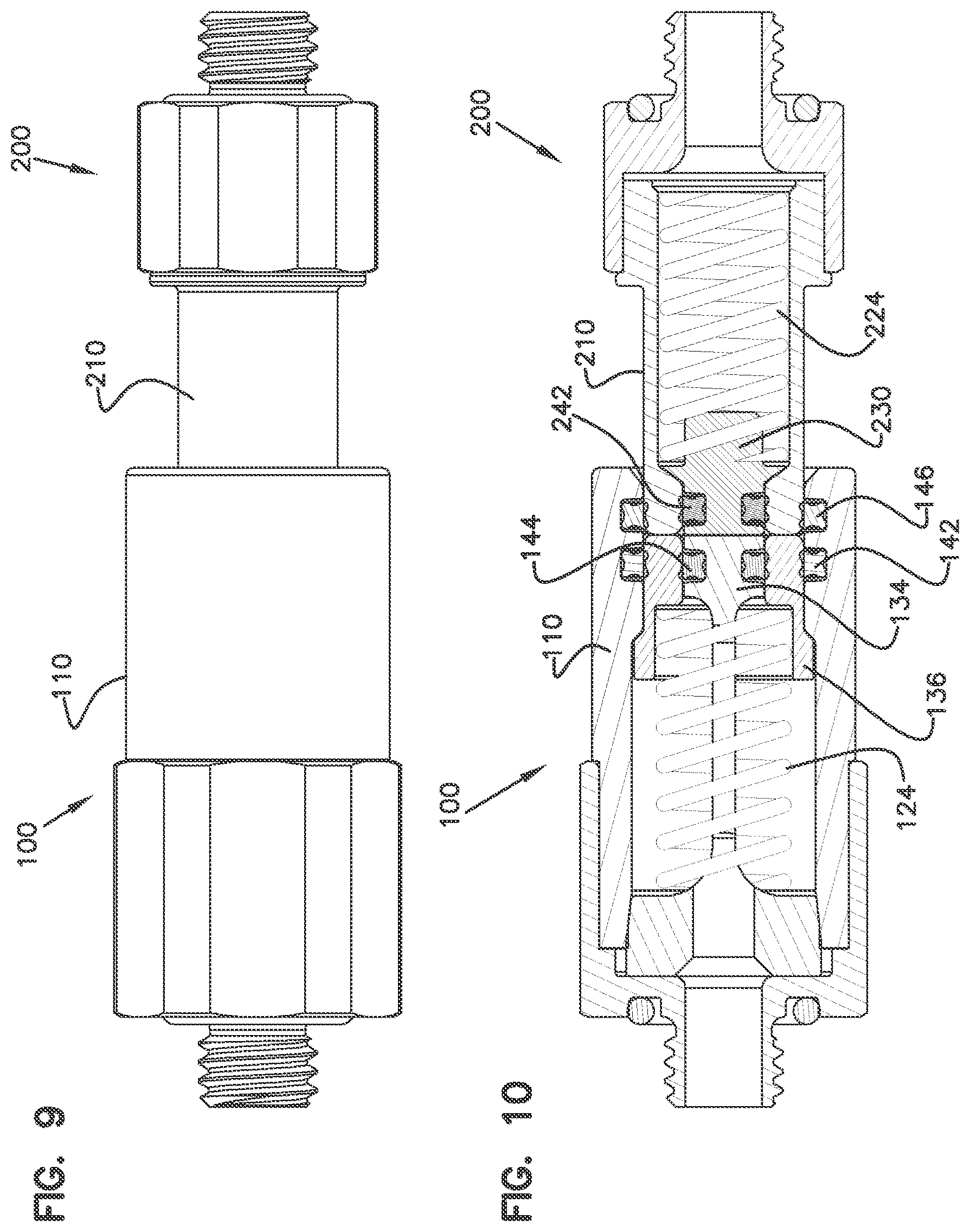 Patent US12455031 Figure 4 – Low-spill coupling assembly
