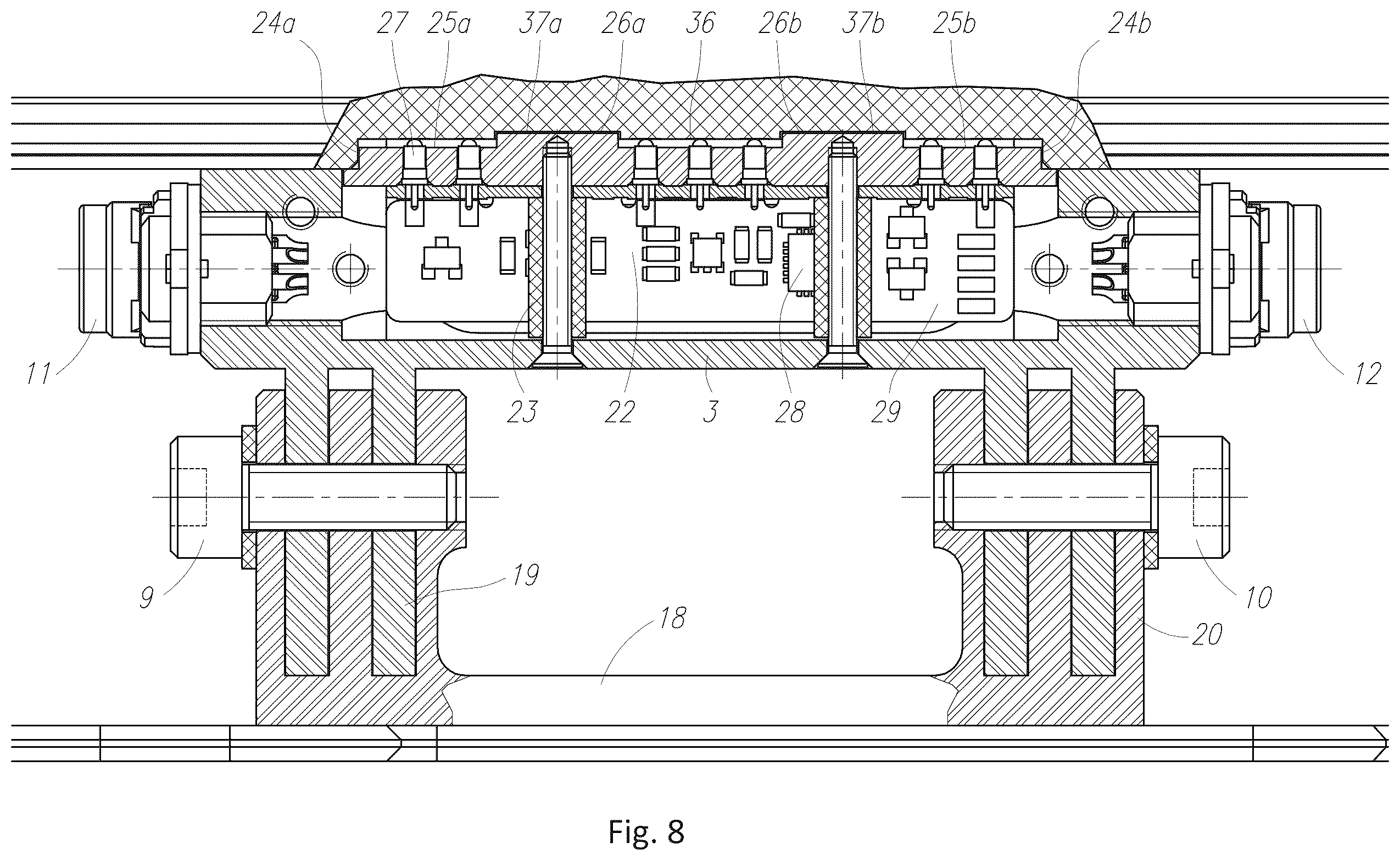 Patent US12455039 Figure 4 – Holding apparatus for supporting and connecting an industrial mobile device