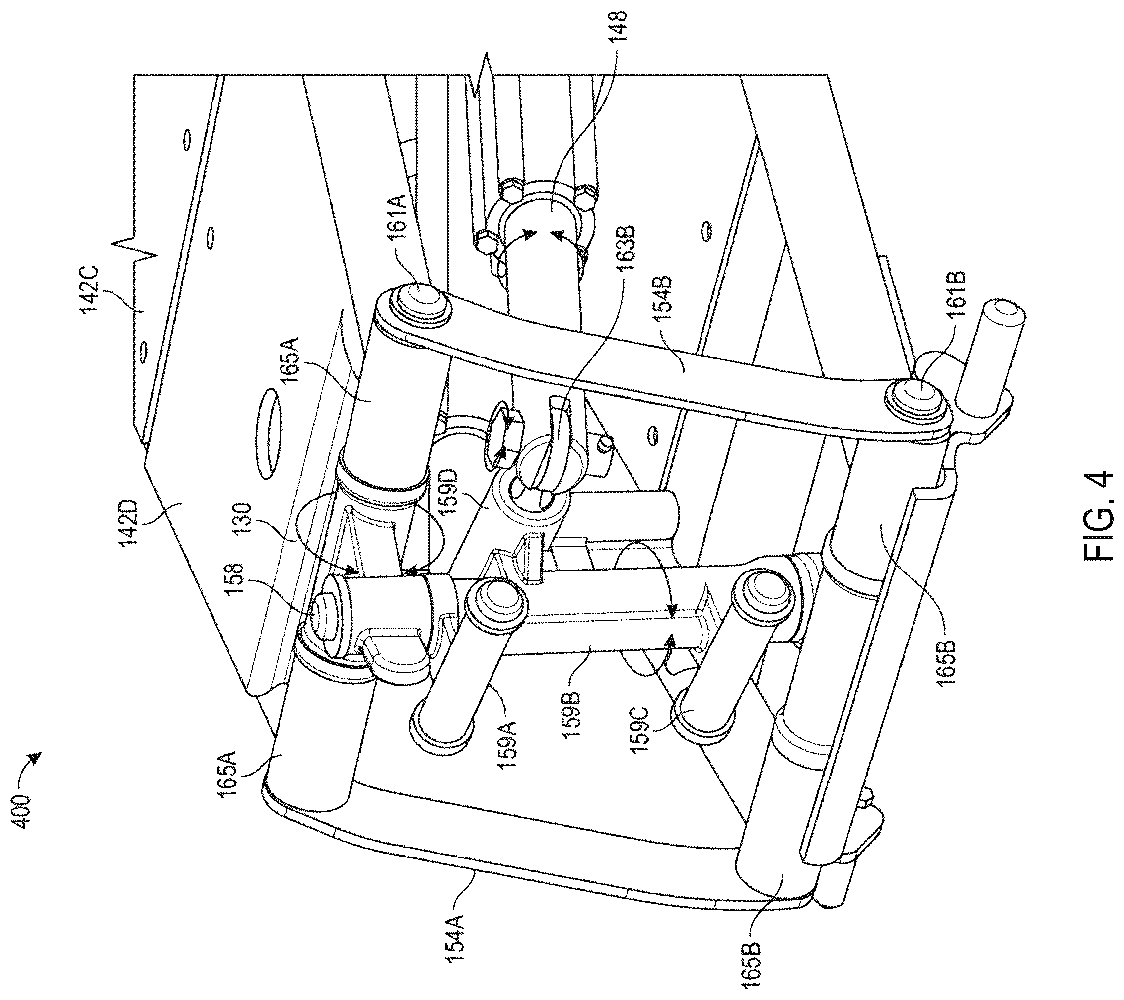Patent US12455041 Figure 4 – Display mount assembly