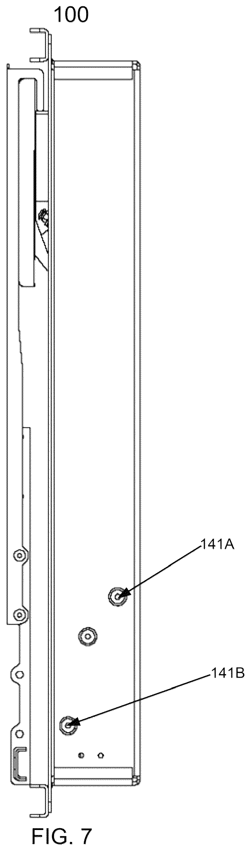 Patent US12455041 Figure 7 – Display mount assembly