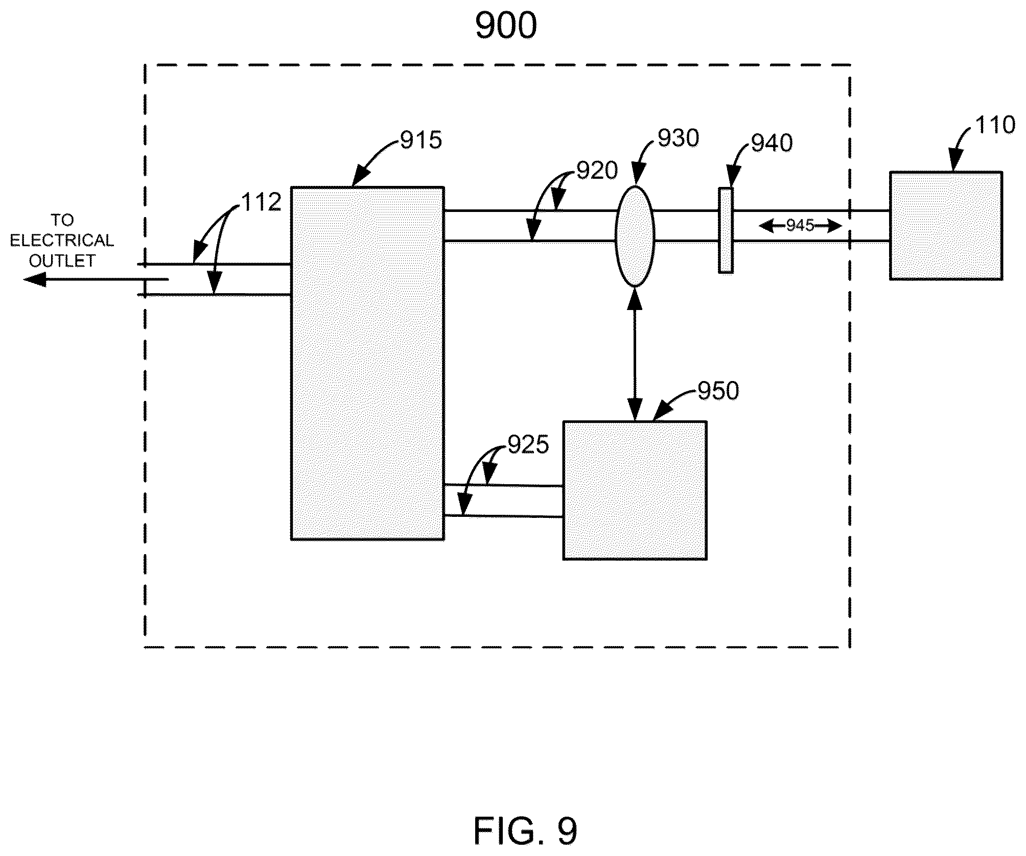 Patent US12455041 Figure 9 – Display mount assembly