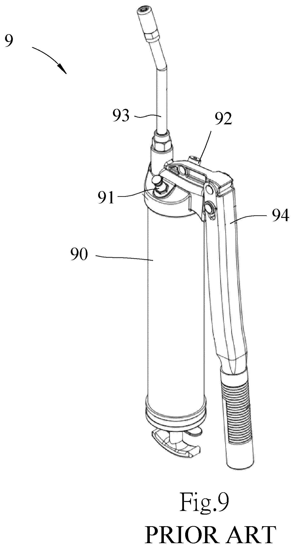 Patent US12455042 Figure 9 – Connector of grease gun