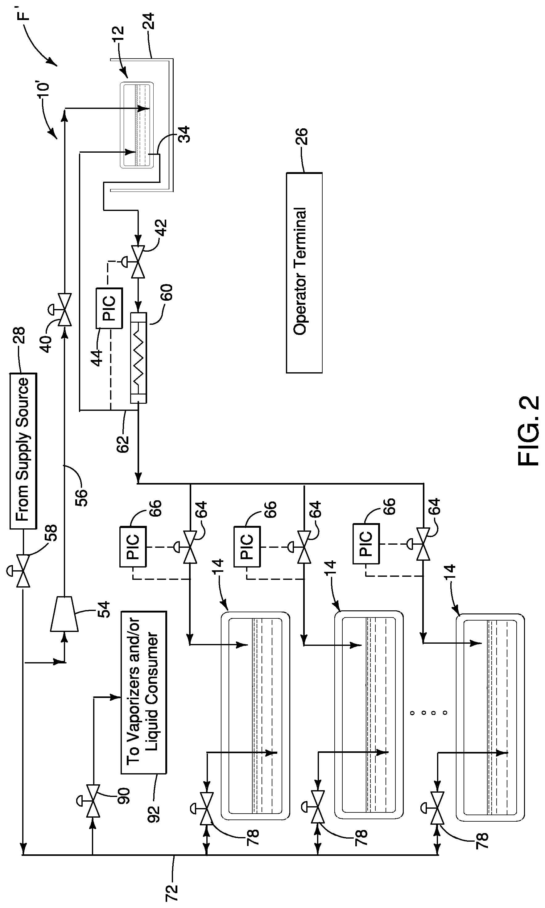 Patent US12455047 Figure 2 – Cryogenic storage system