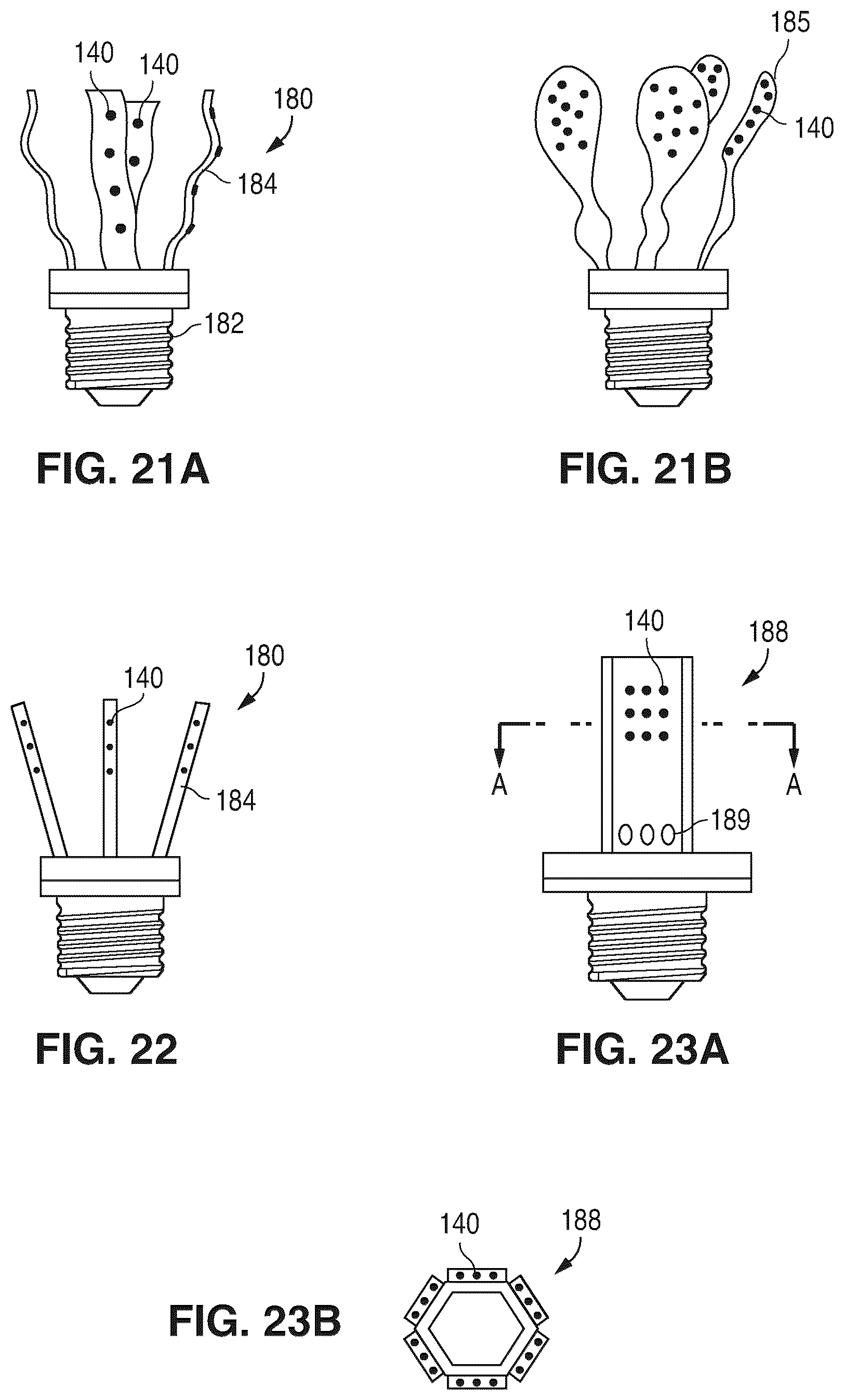 Patent US12455049 Figure 6 – Solid state lamp using light emitting strips