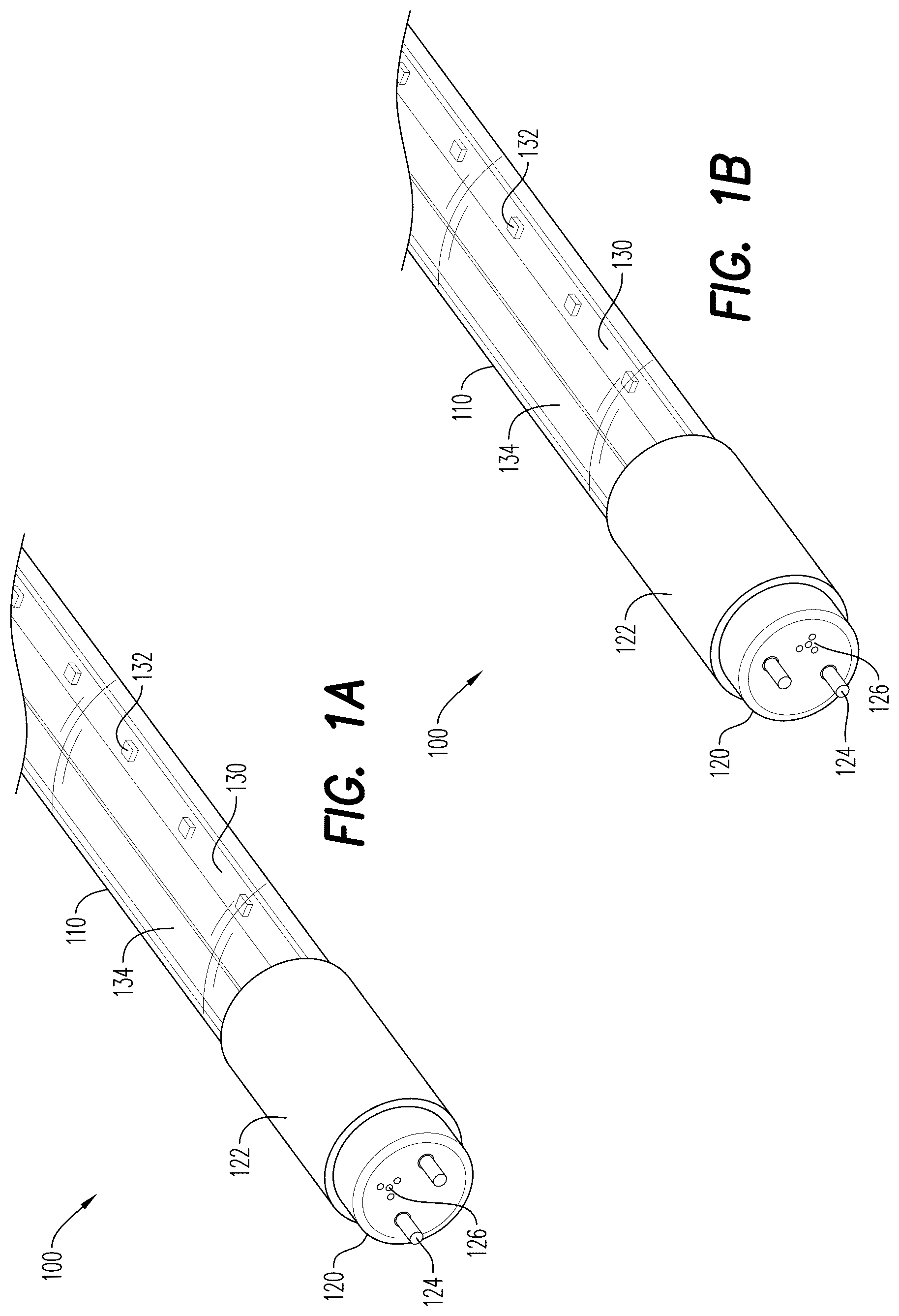 Patent US12455050 Figure 1 – LED tube lighting device having uniform light distribution