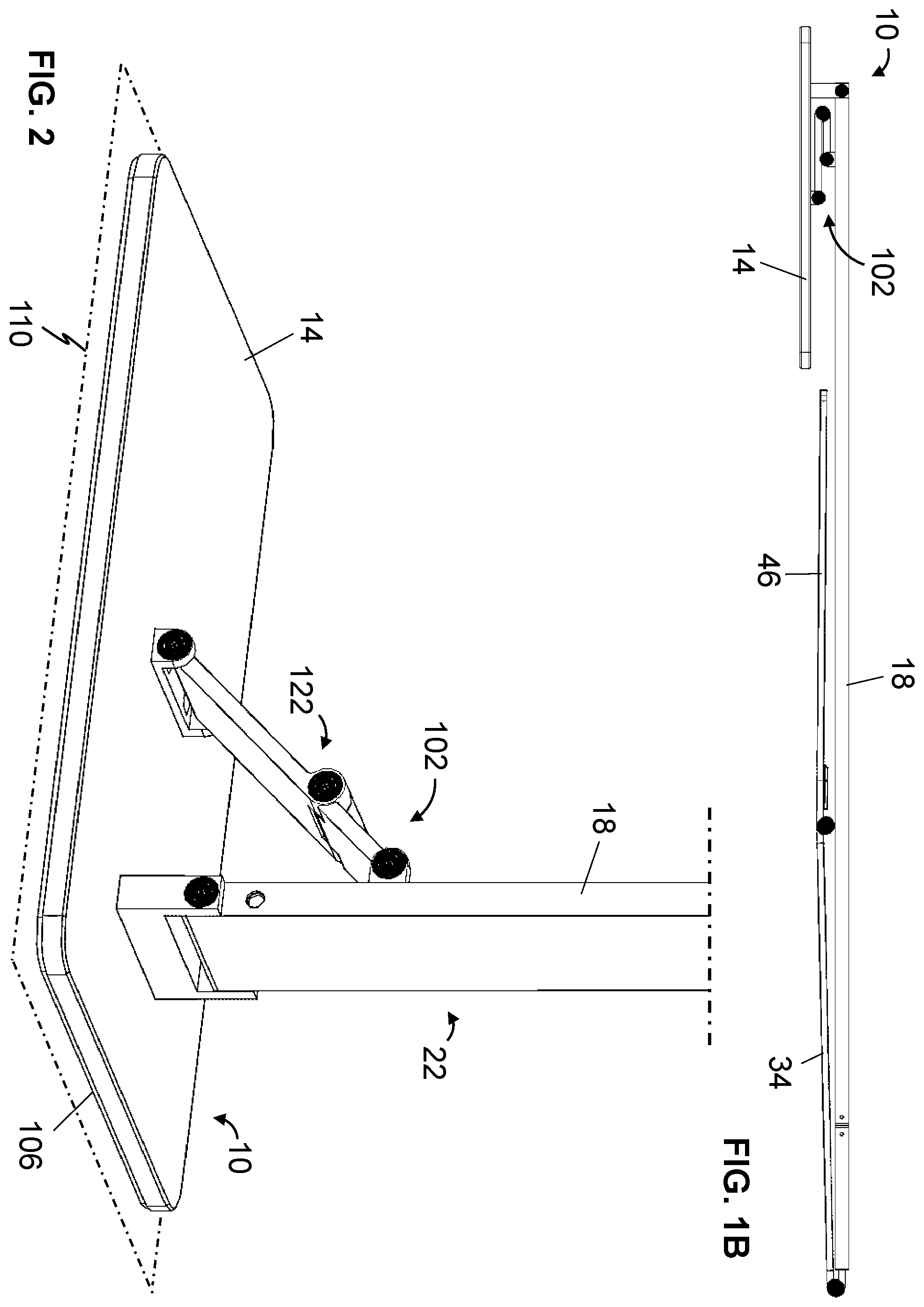 Patent US12455053 Figure 2 – Deployable-base light fixtures and related methods