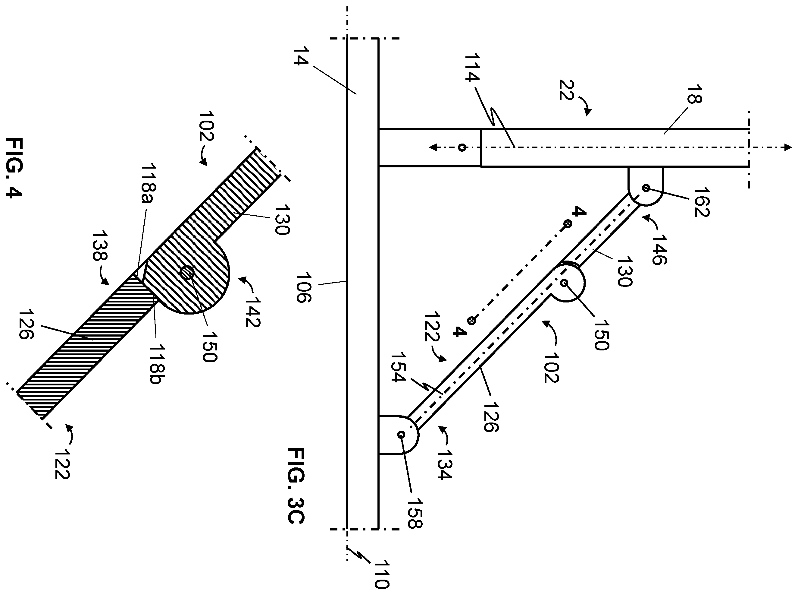 Patent US12455053 Figure 4 – Deployable-base light fixtures and related methods