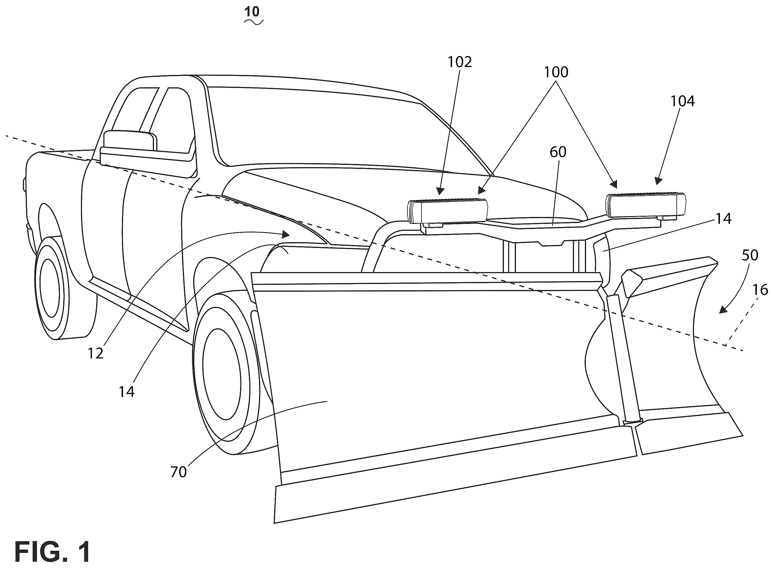 Patent US12455061 Figure 1 – Heated illumination assembly