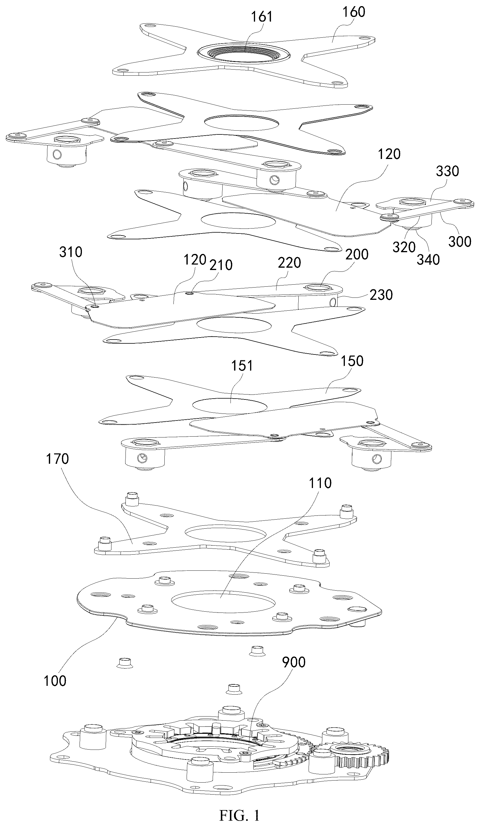 Patent US12455063 Figure 1 – Light shading element and stage light fixture having same