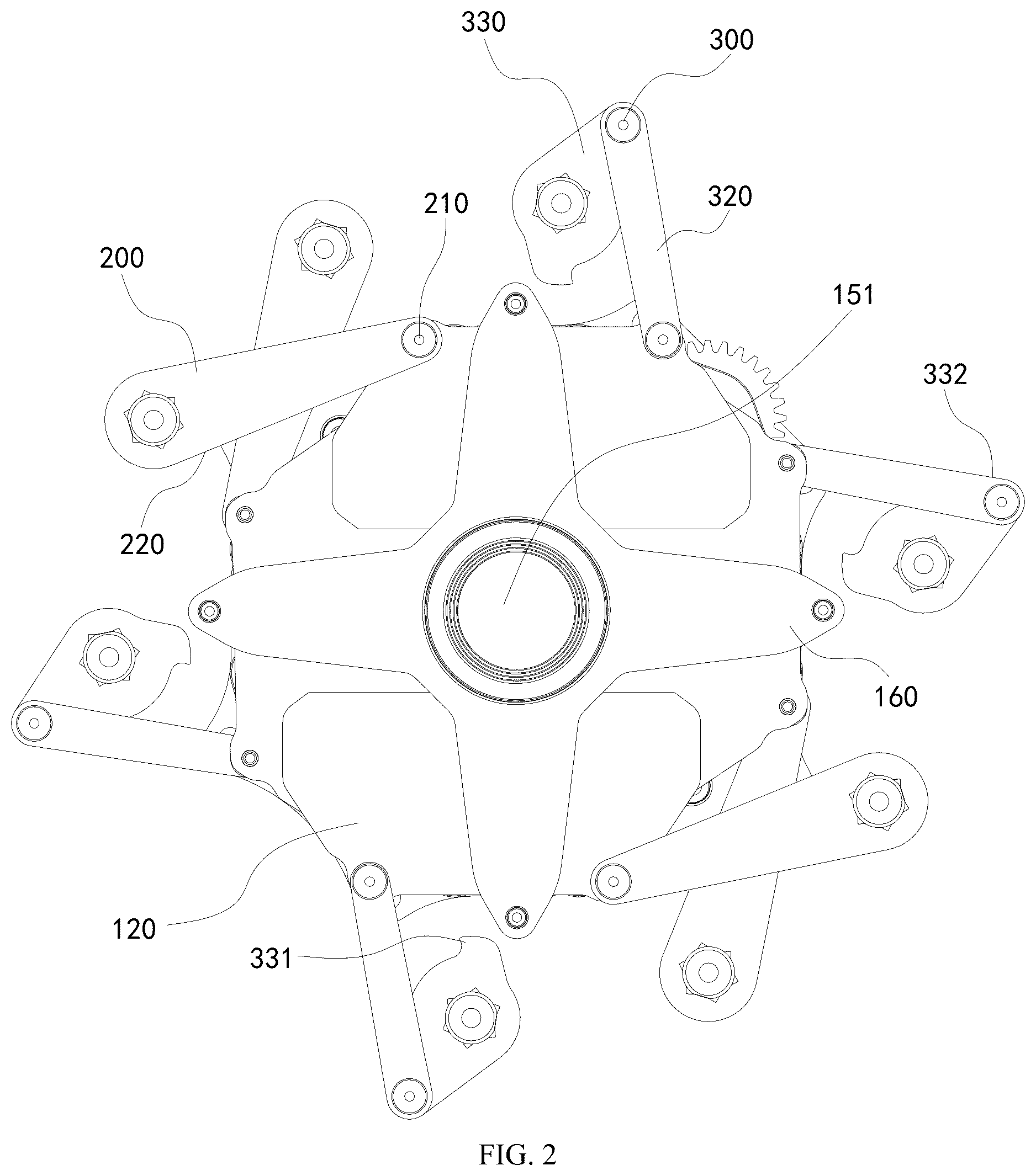 Patent US12455063 Figure 2 – Light shading element and stage light fixture having same