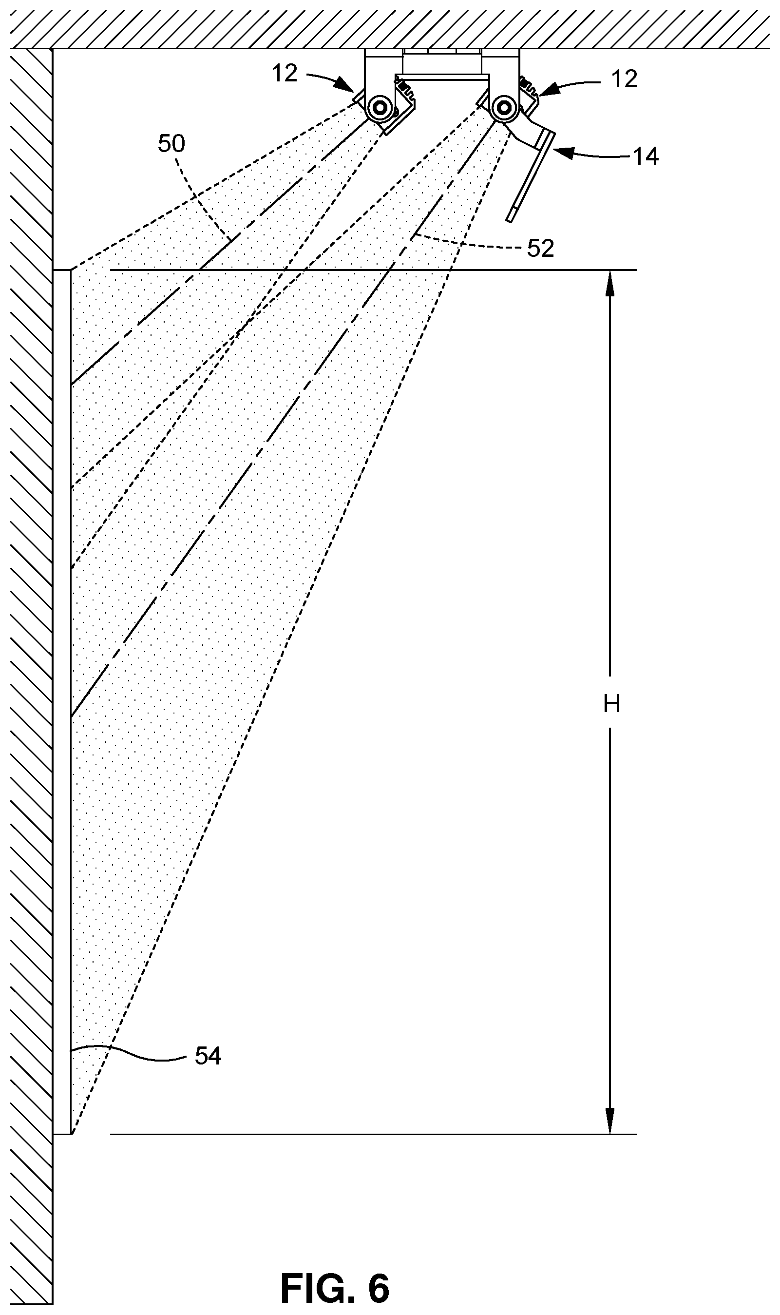Patent US12455064 Figure 4 – Lighting device with selectively adjustable illuminated height/width ratio