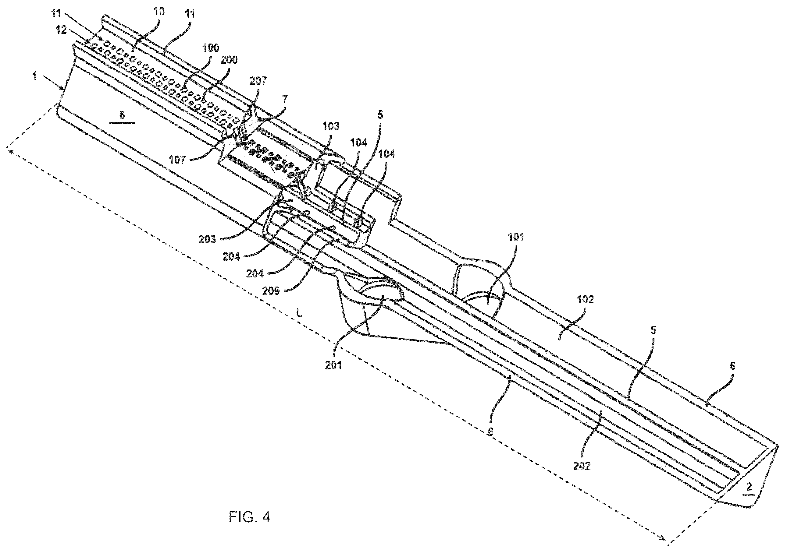 Patent US12455074 Figure 4 – Compact flame-curtain burner