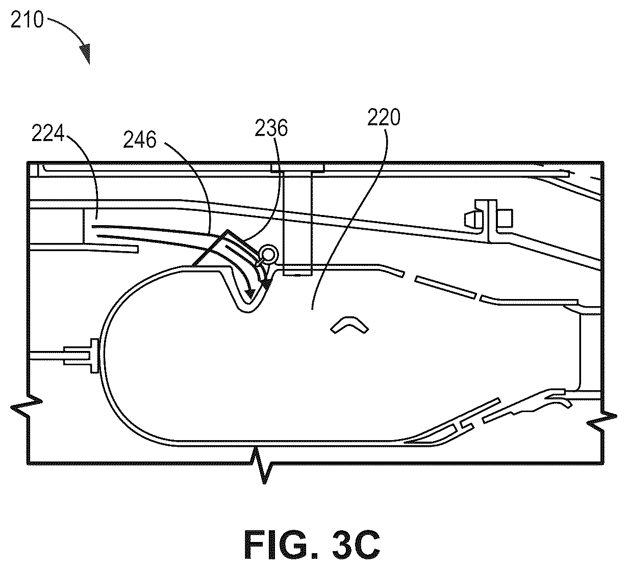 Patent US12455078 Figure 5 – Unitary case integrated flow scoops