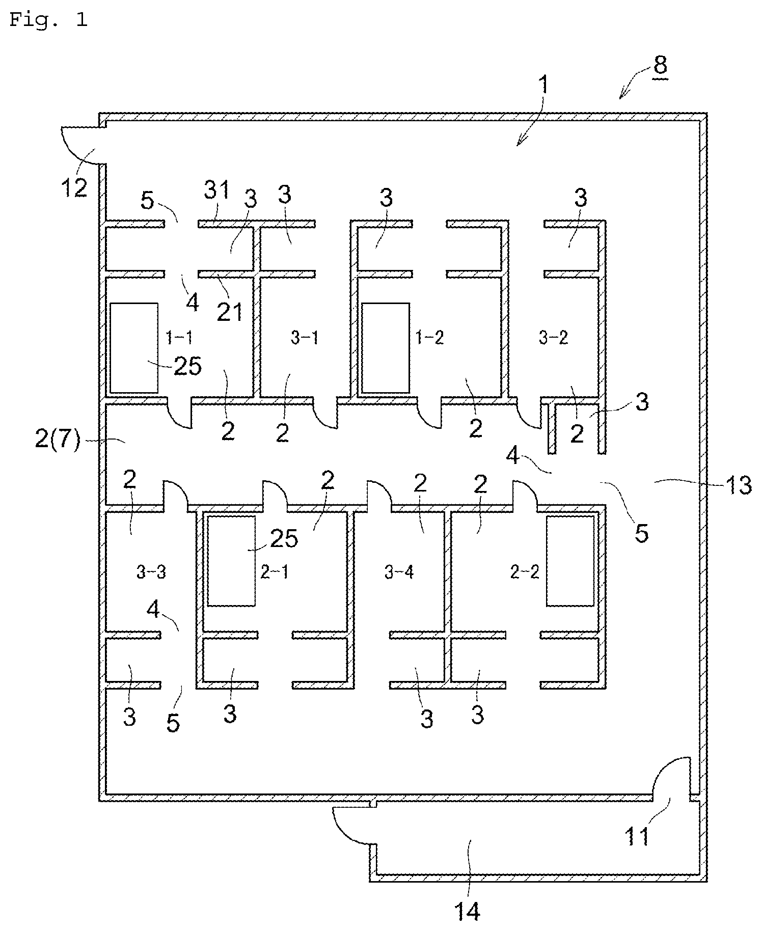 Patent US12455083 Figure 1 – Facility and implementation method for manufacturing of article using said facility