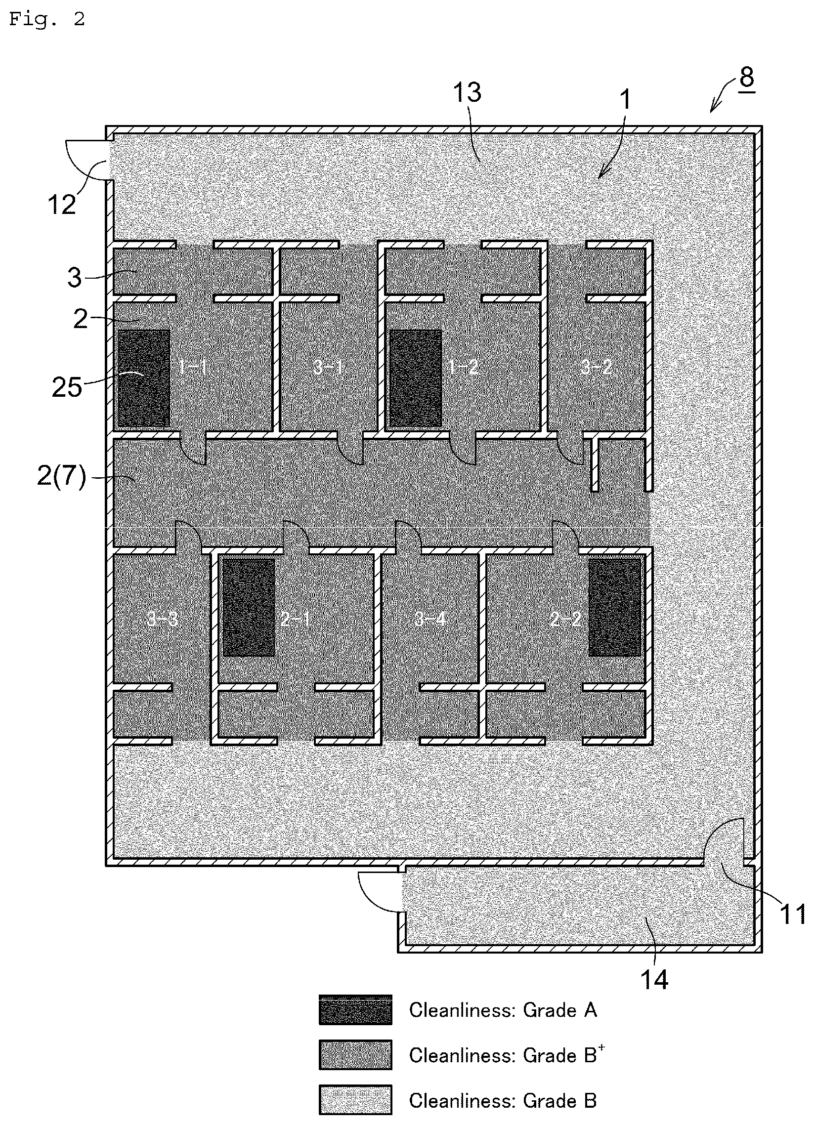 Patent US12455083 Figure 2 – Facility and implementation method for manufacturing of article using said facility