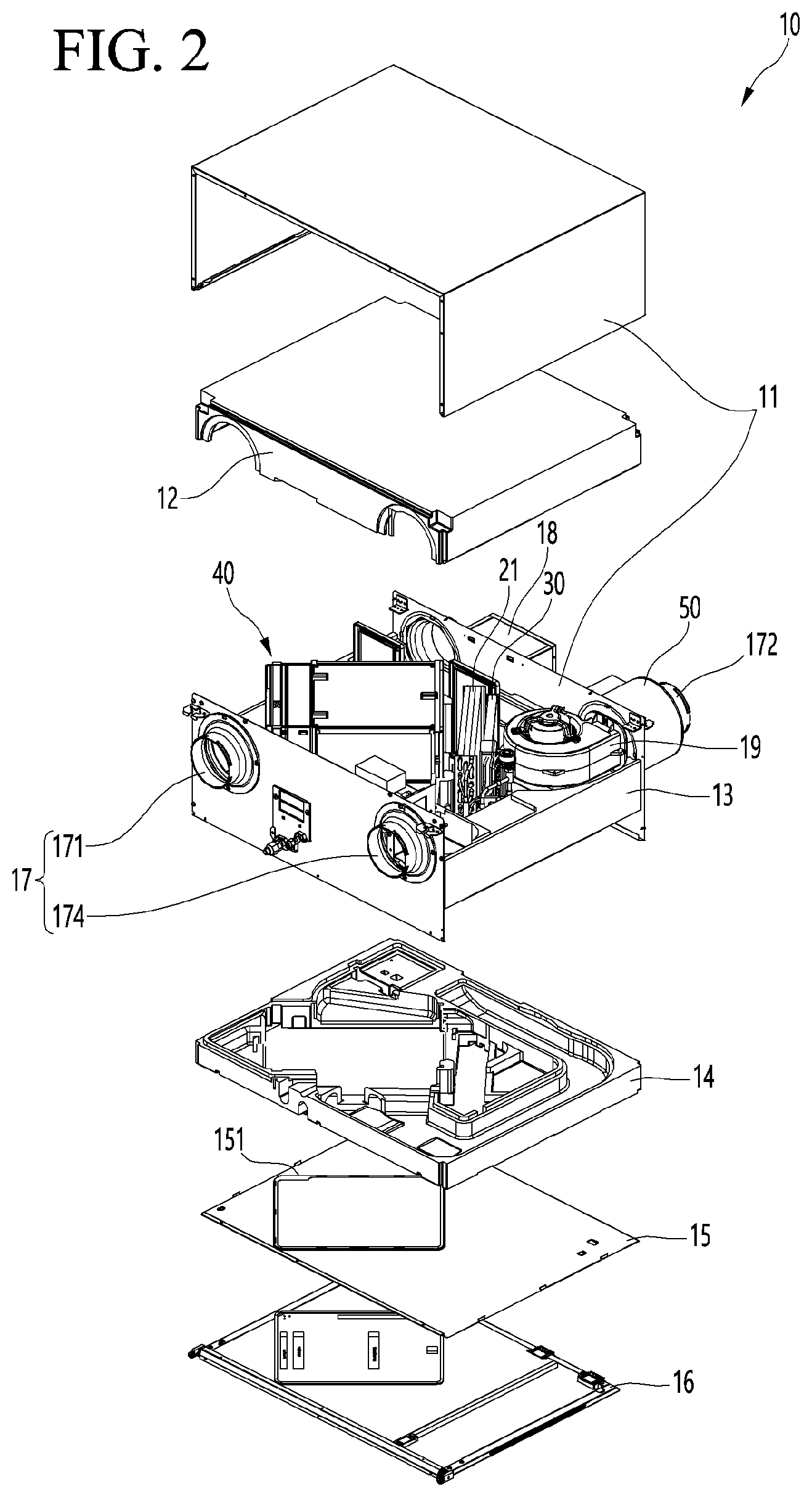 Patent US12455085 Figure 2 – Ventilation apparatus