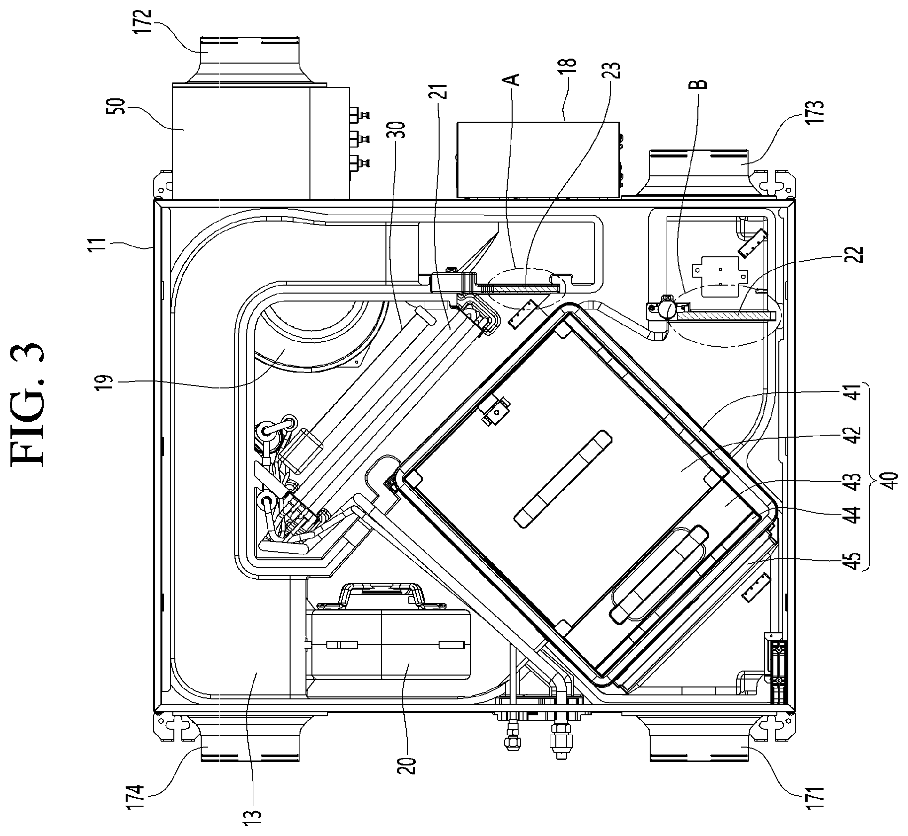 Patent US12455085 Figure 3 – Ventilation apparatus
