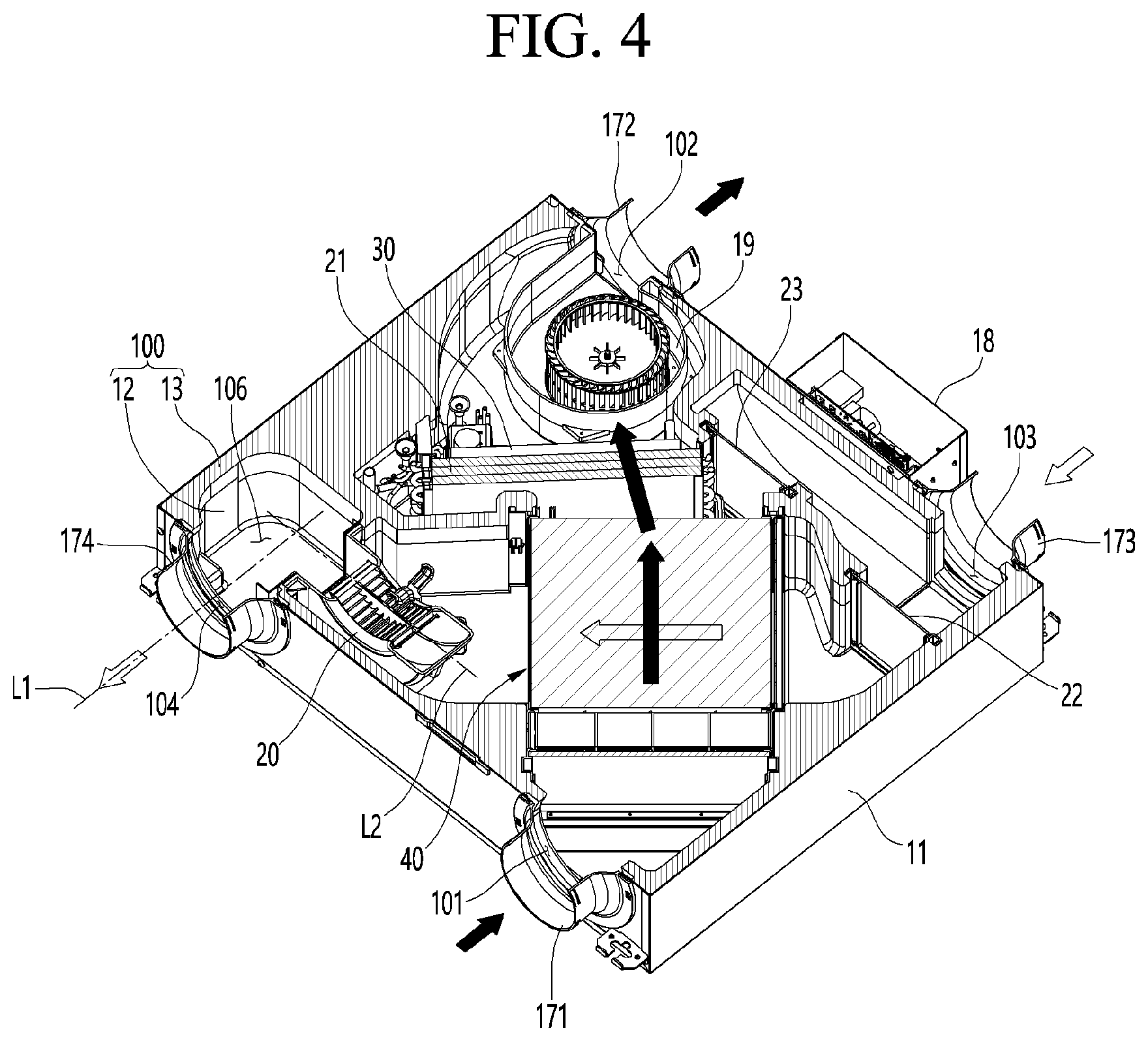 Patent US12455085 Figure 4 – Ventilation apparatus