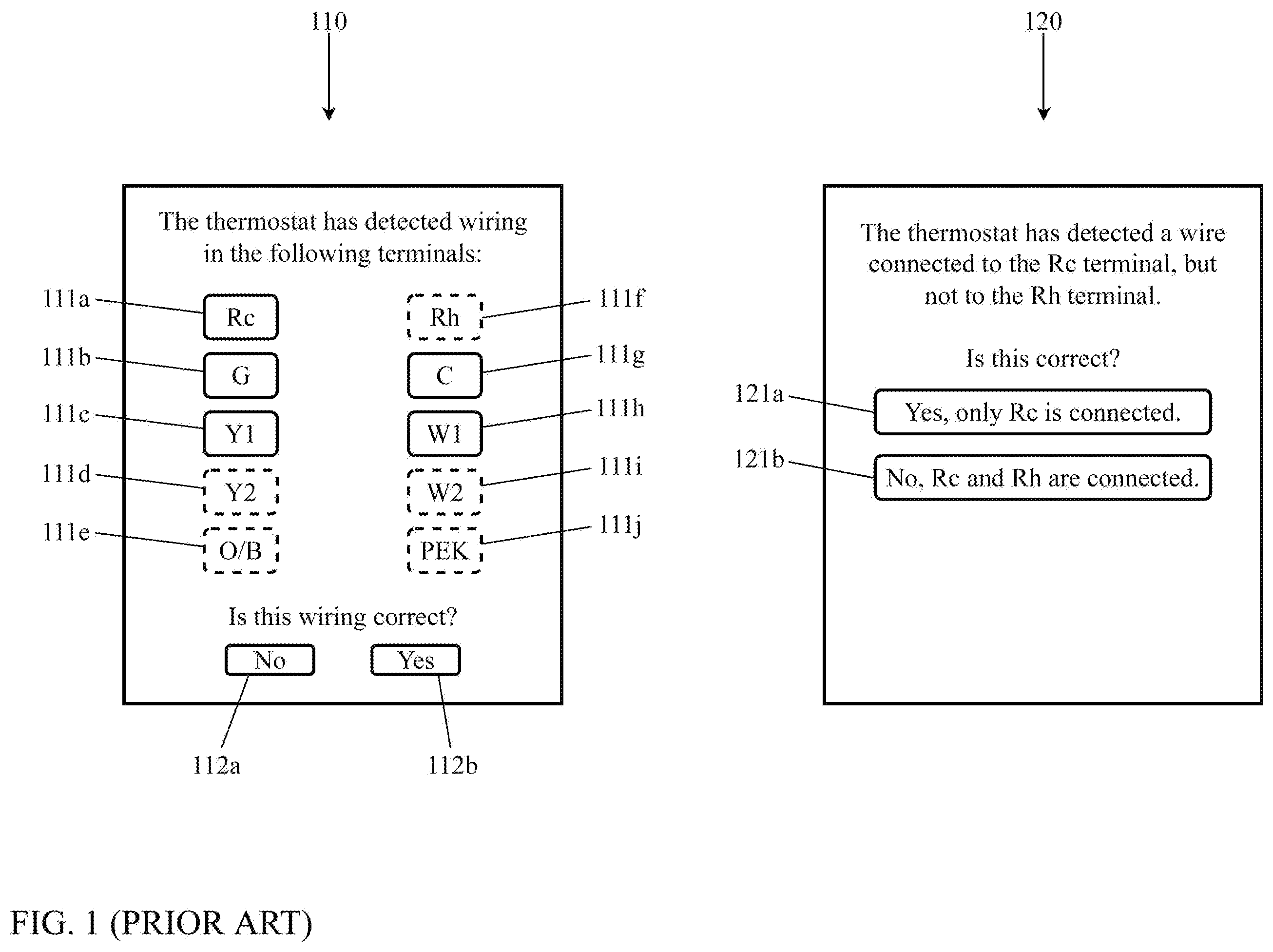 Patent US12455089 Figure 1 – Automatic wire detection for smart HVAC controllers