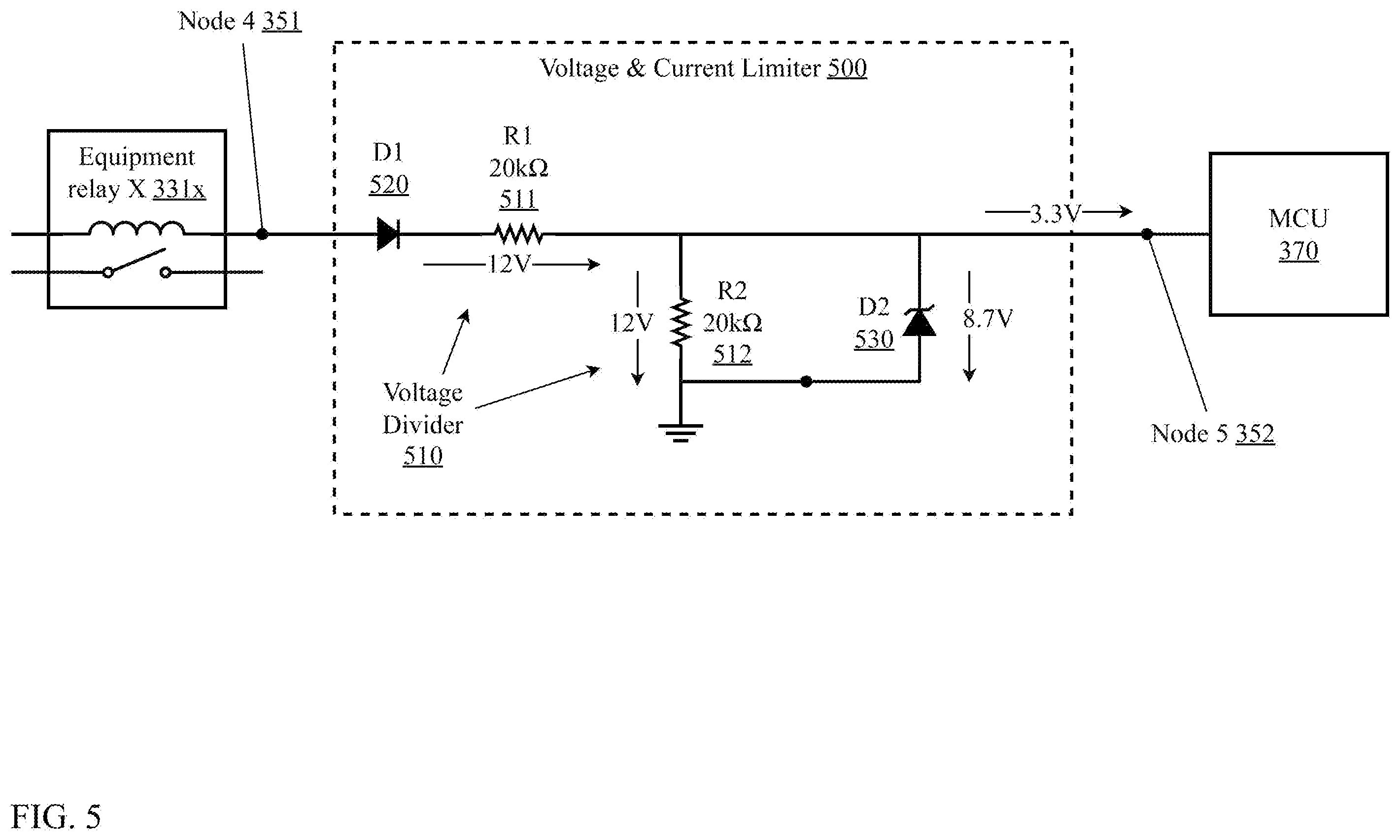 Patent US12455089 Figure 5 – Automatic wire detection for smart HVAC controllers