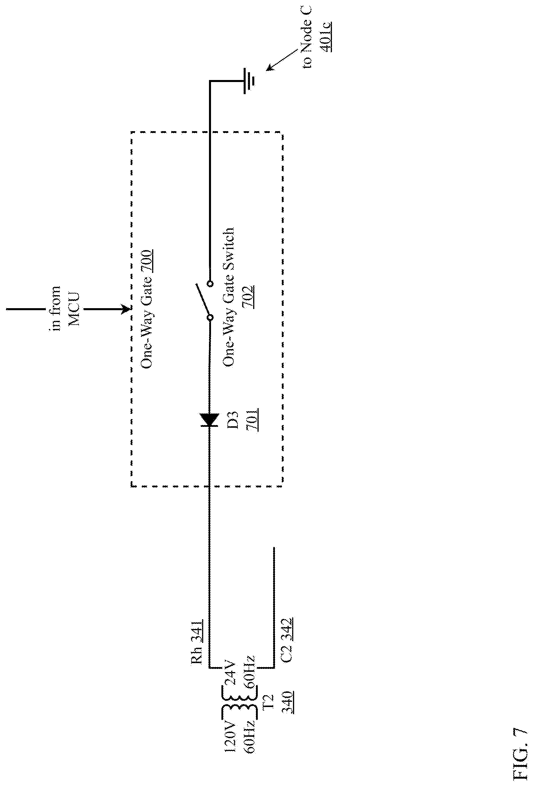 Patent US12455089 Figure 7 – Automatic wire detection for smart HVAC controllers
