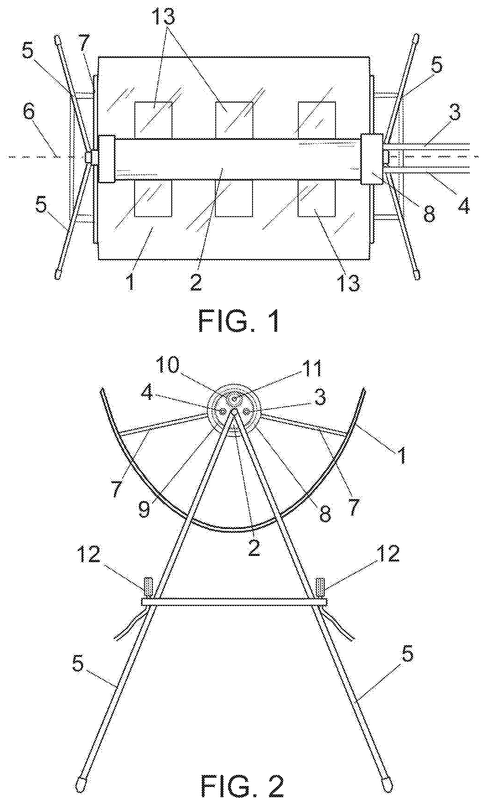 Patent US12455099 Figure 1 – Parabolic concentrating solar collector