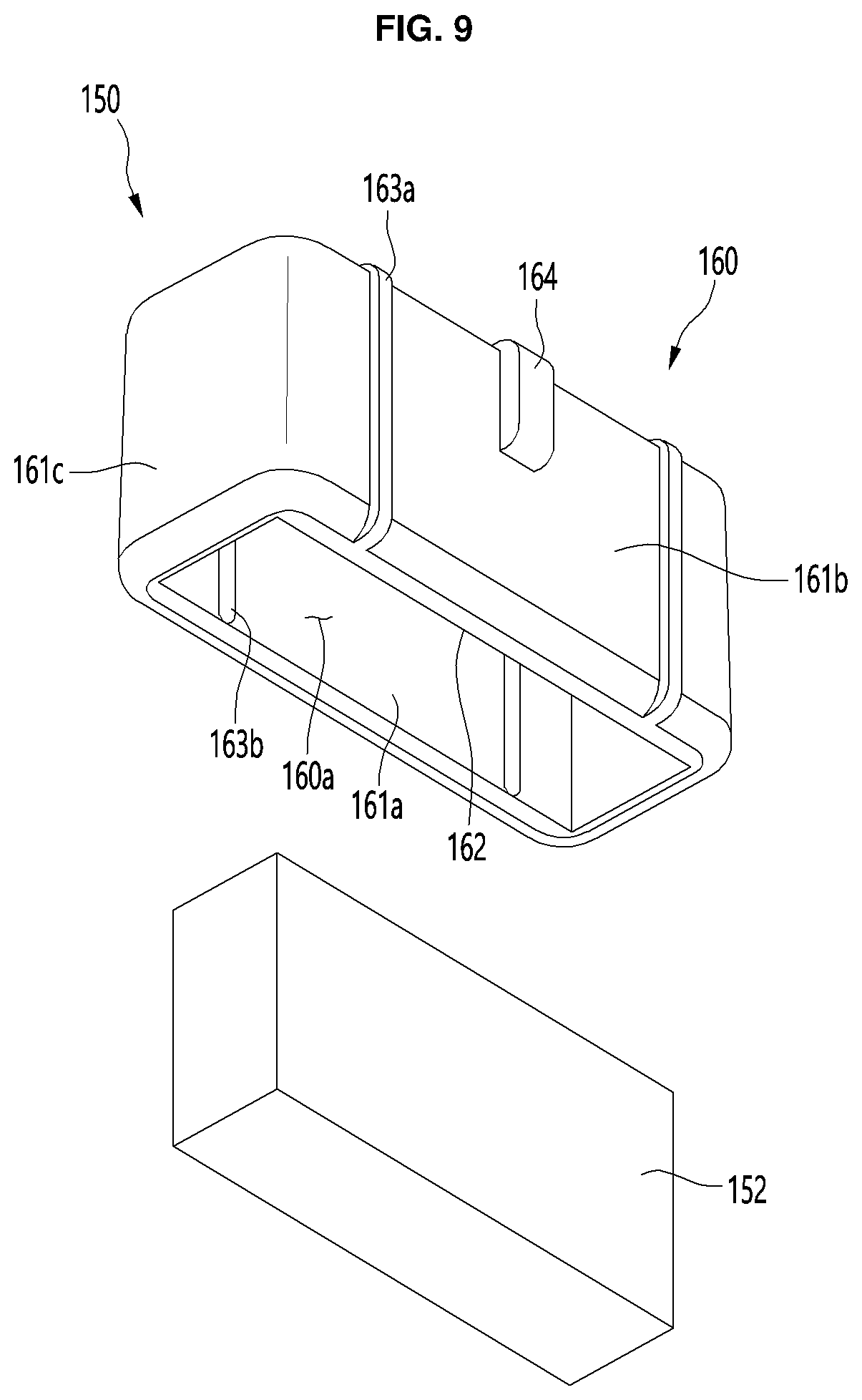 Patent US12455107 Figure 9 – Refrigerator