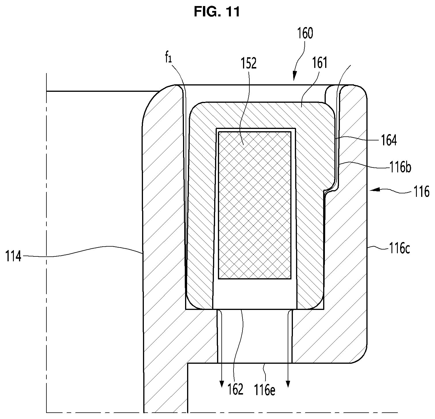 Patent US12455107 Figure 11 – Refrigerator