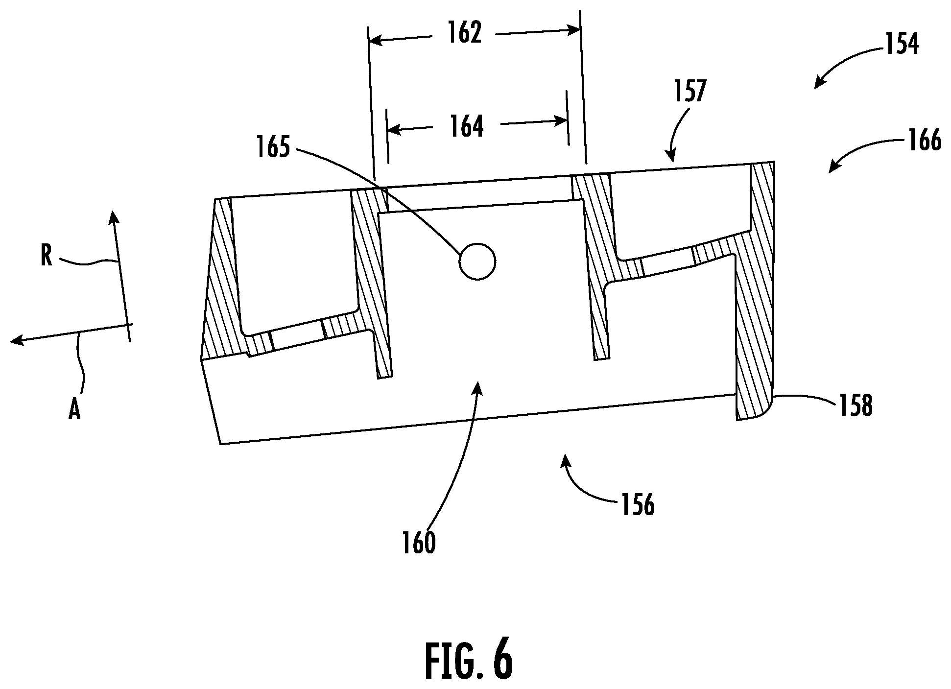 Patent US12455111 Figure 5 – Handle assembly with backup retention features