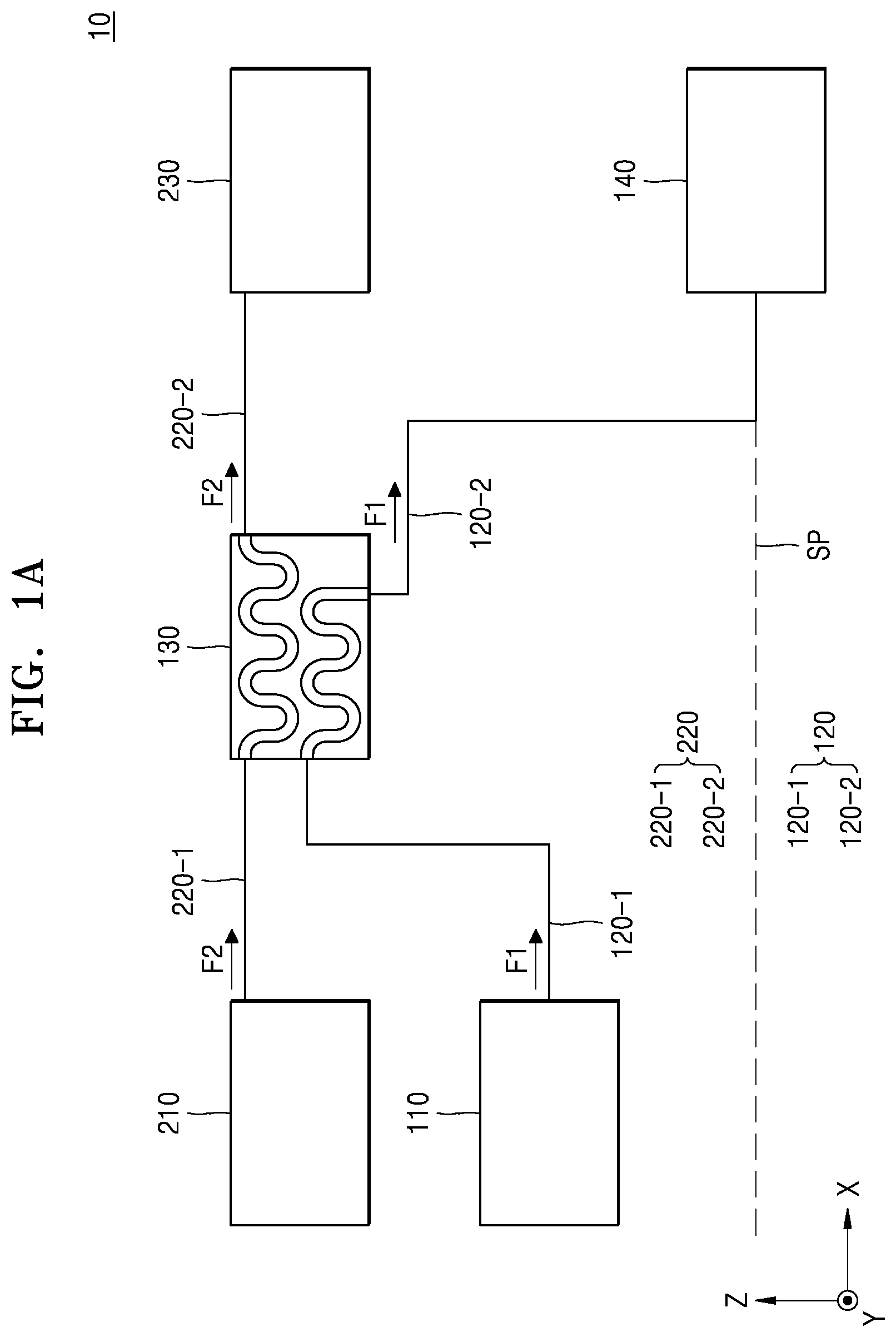 Patent US12455117 Figure 1 – Fluid supply system