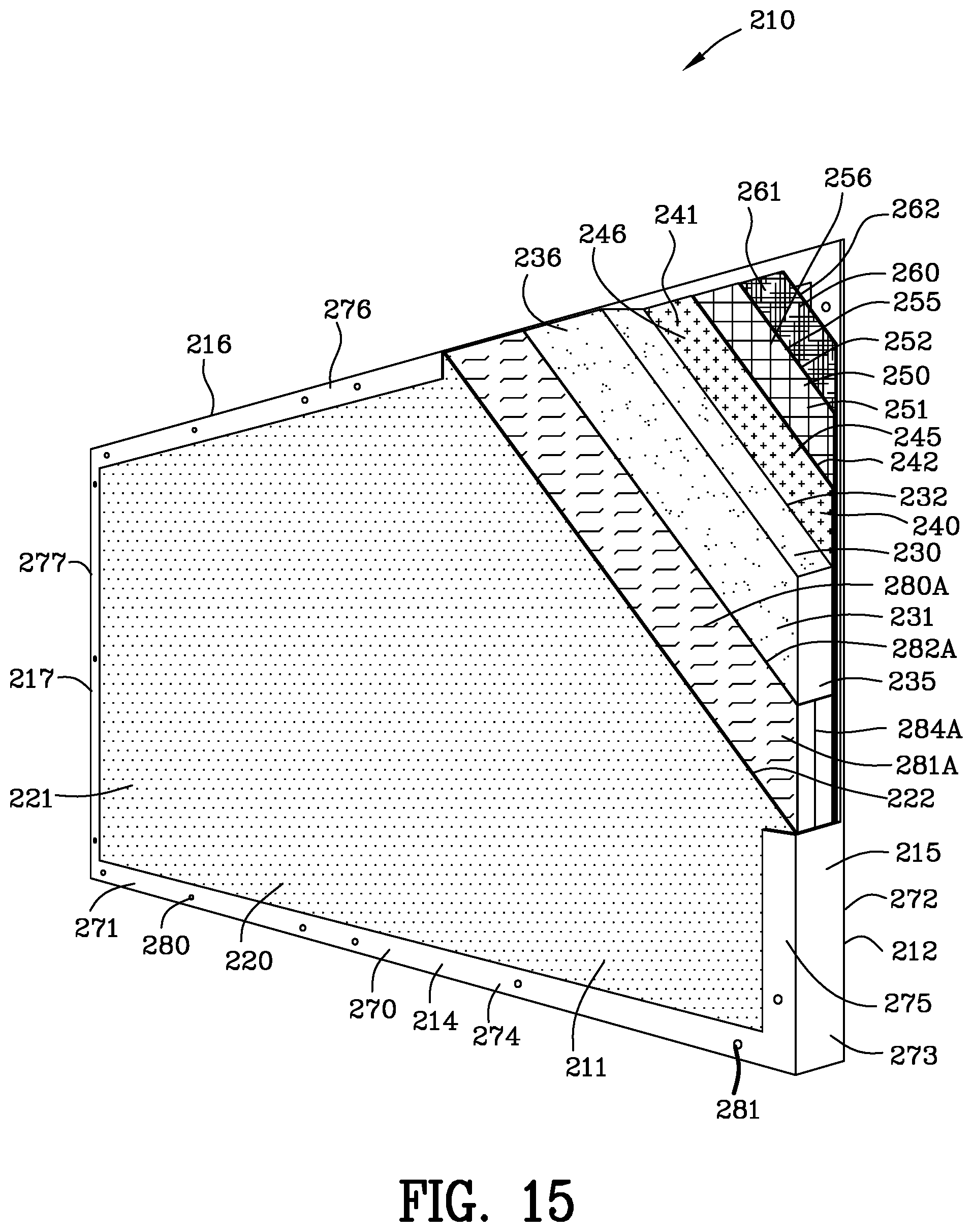 Patent US12455145 Figure 11 – Ballistic sound reducing panel